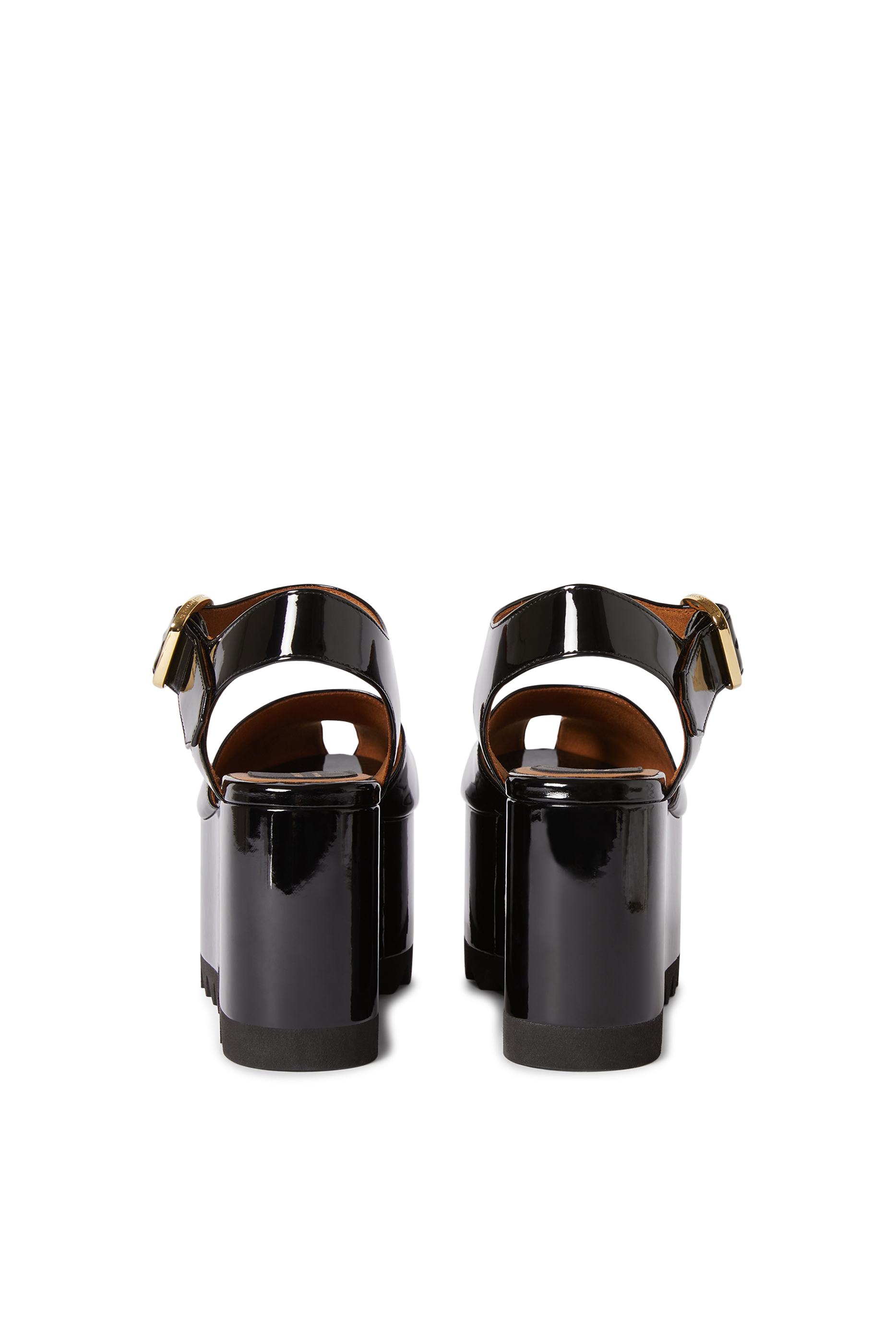 صندل إليس 90 بنعل عريض خامة لامعة