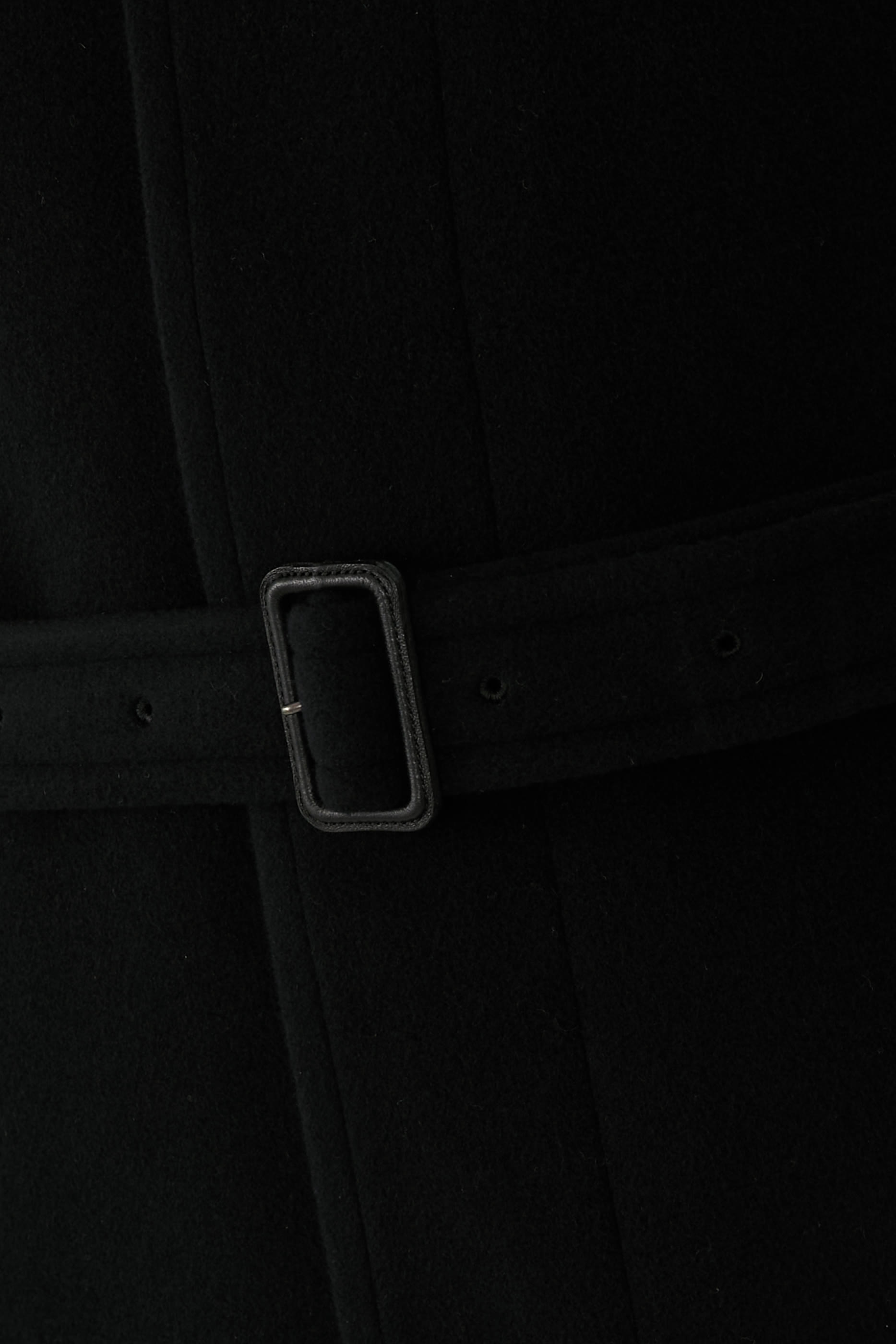 Super Fine Wool Mosser Soutien Collar Coat 