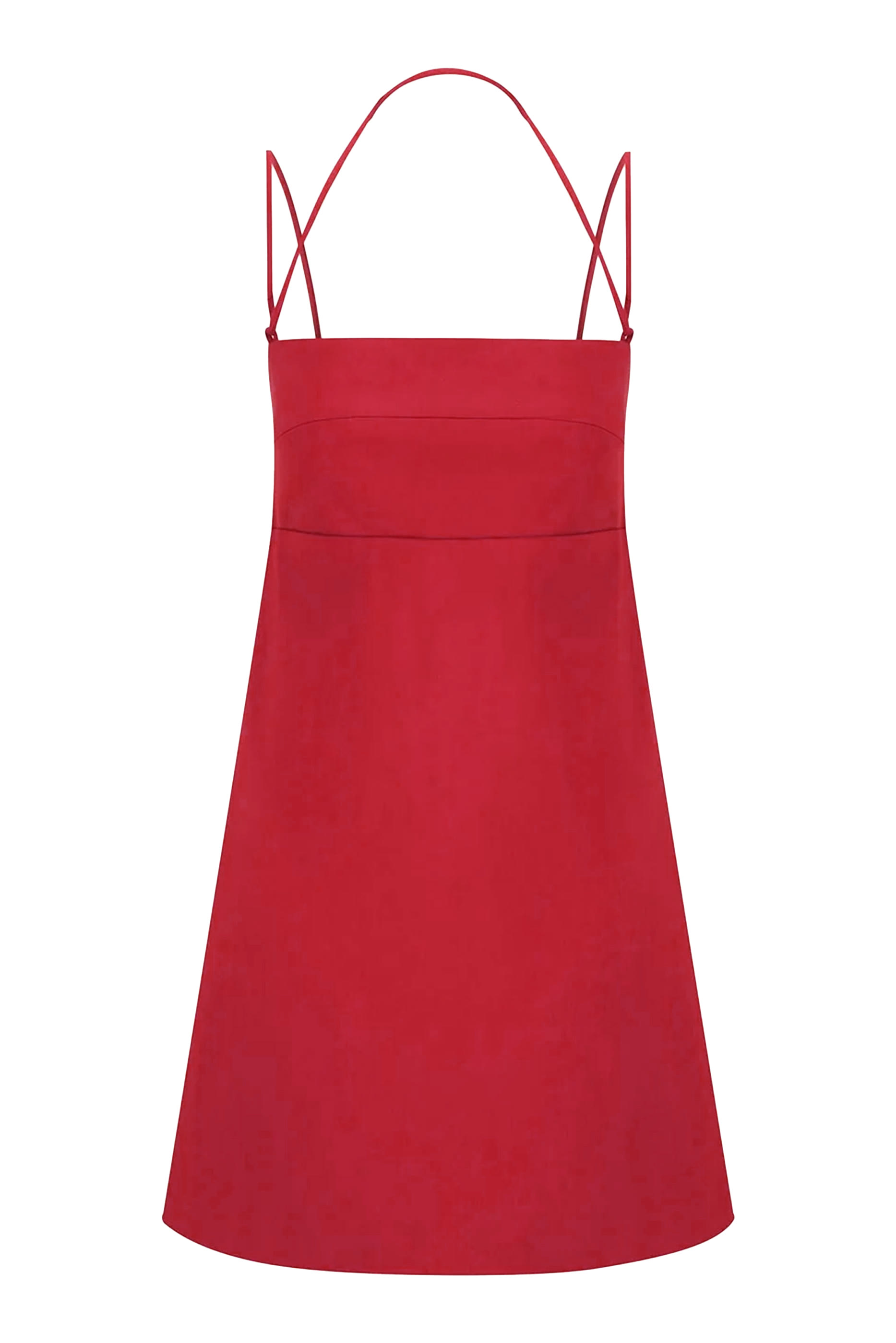 فستان لاني قصير بربطة