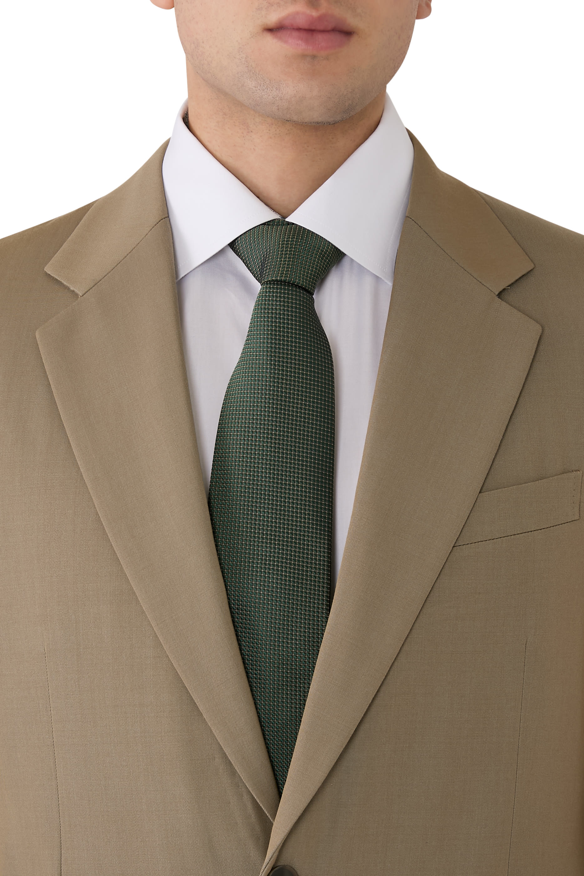 ربطة عنق بنقشة نقاط حرير منسوج