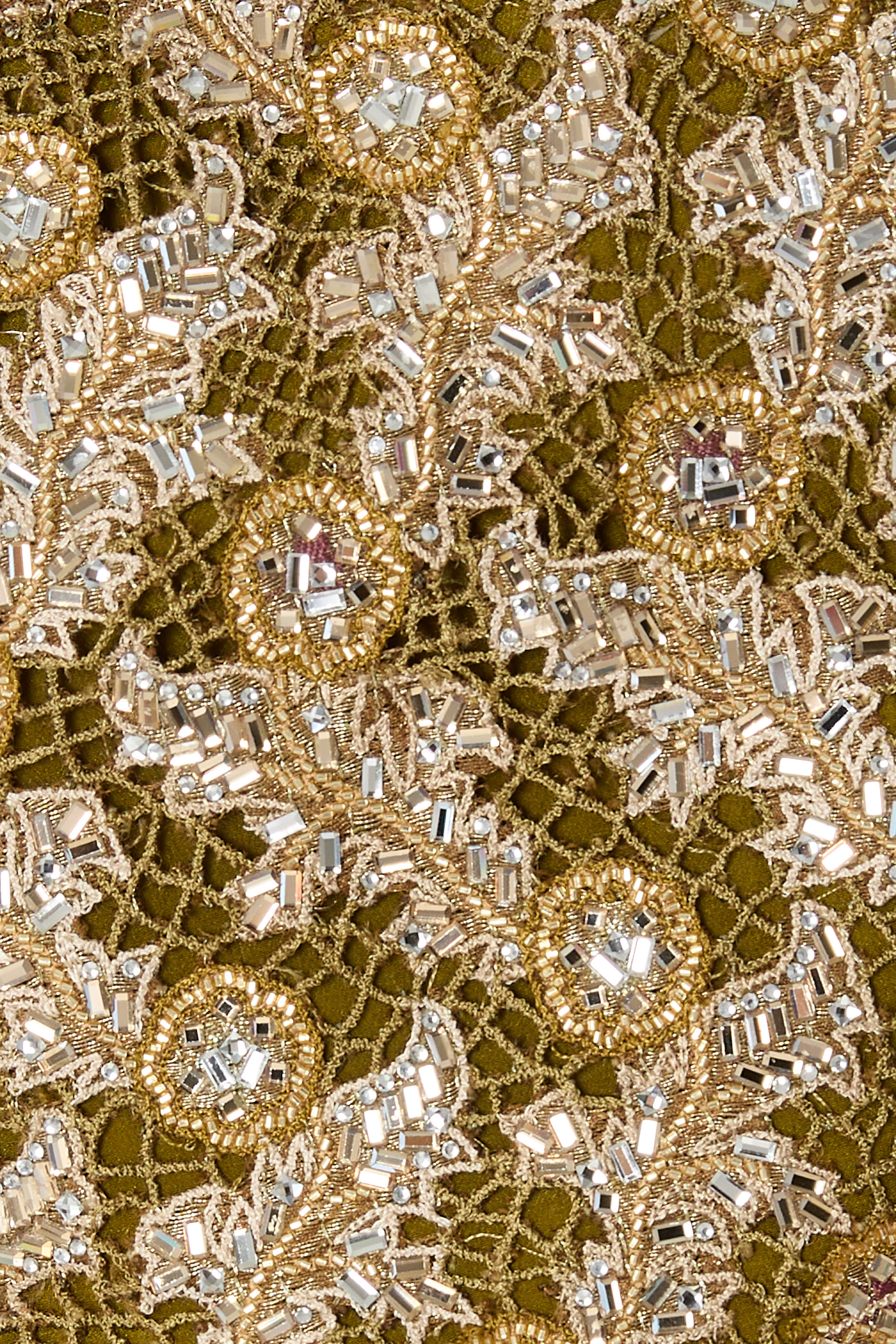 طقم بلوزة بكريستال وساري بلون متدرج