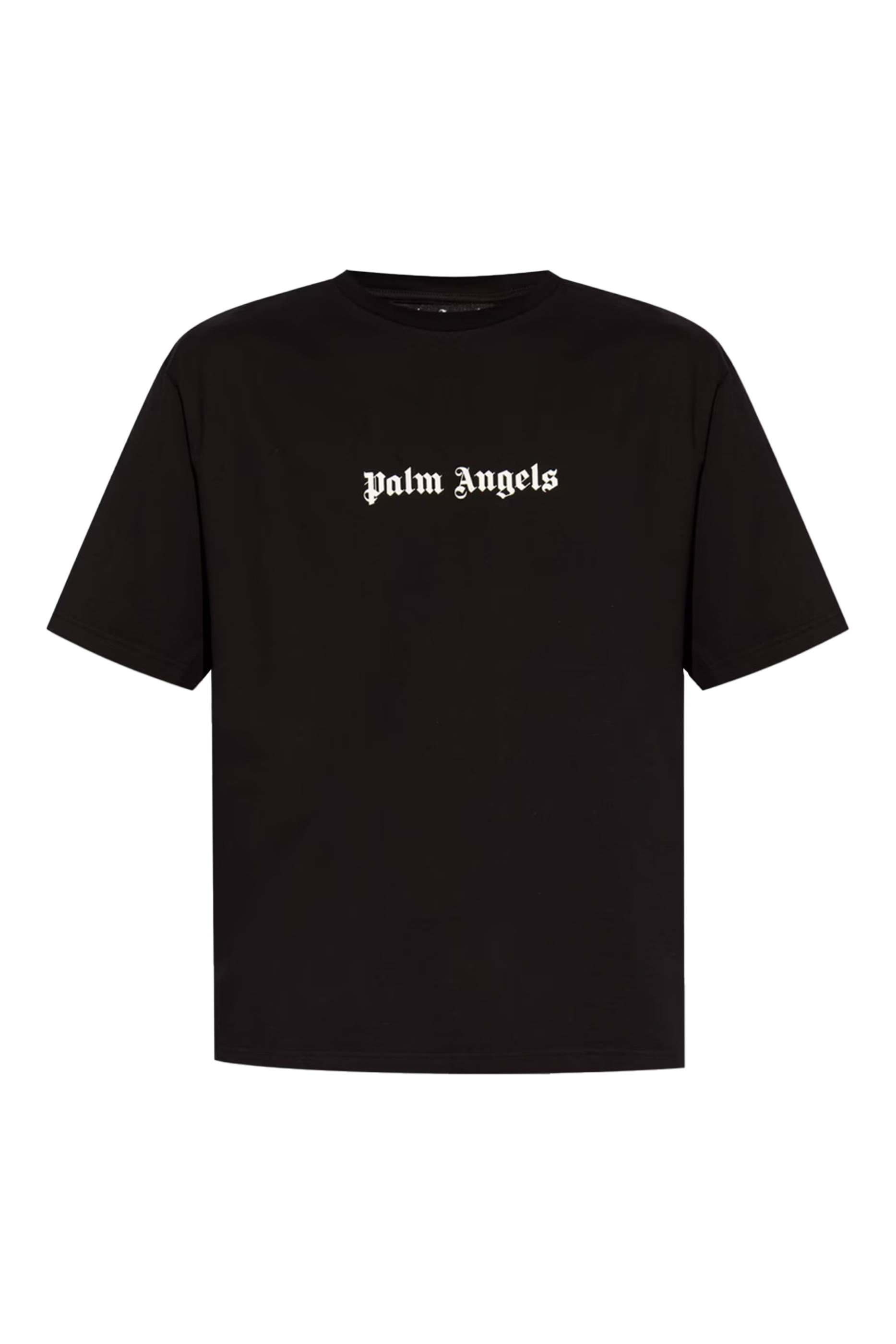 تيشيرت بقصة ضيقة كلاسيكية وشعار الماركة