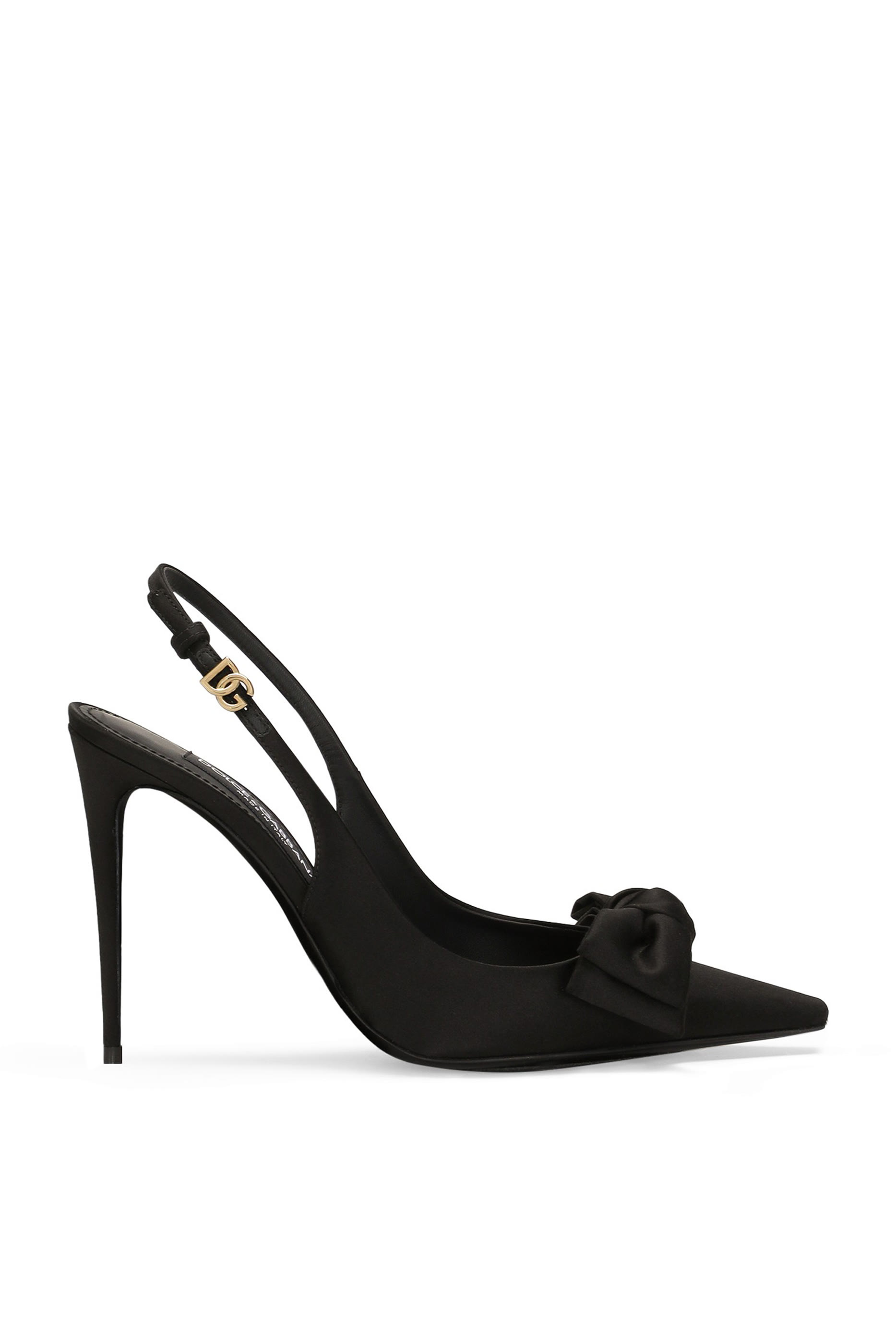 حذاء كلاسيك 105 بسير خلفي وعقدة ستان