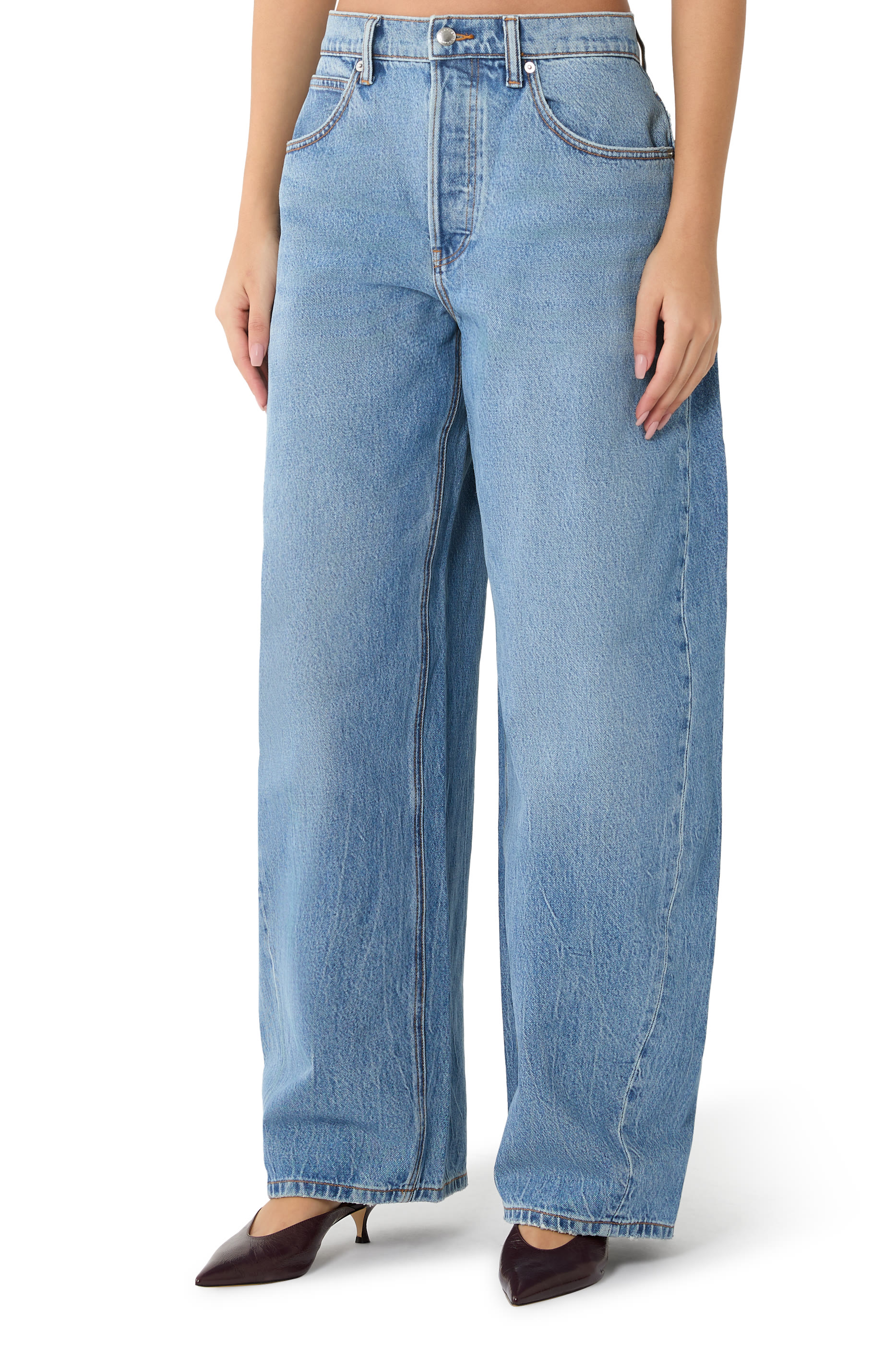 Blow Up Jeans with Crystal Hotfix