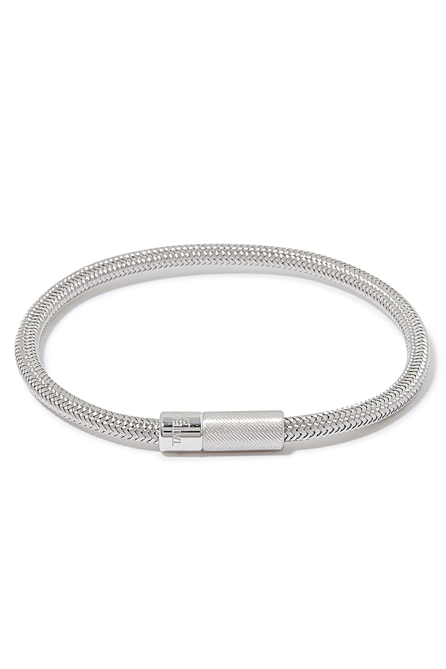 سوار بتصميم مجدول ومشبك ضغط