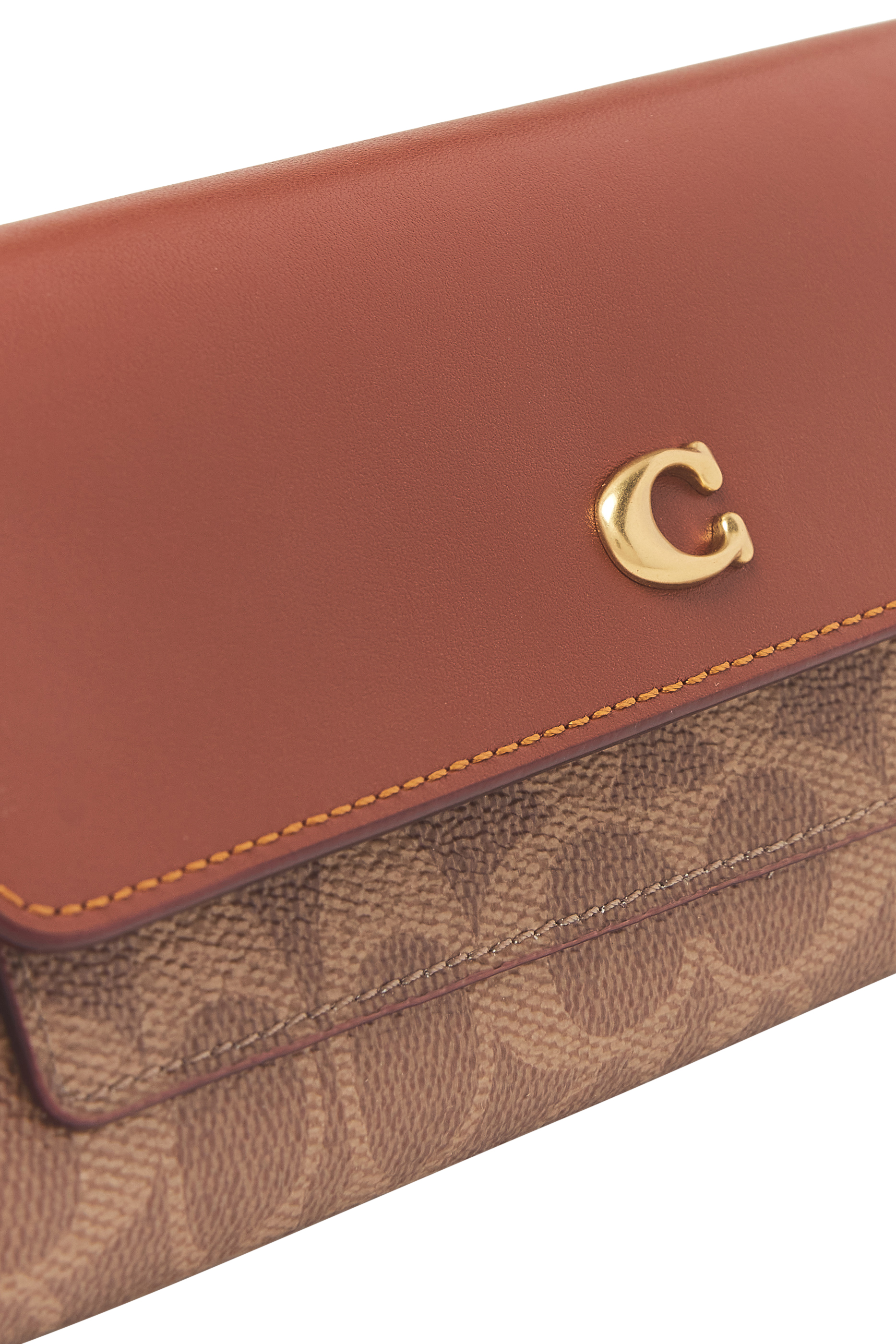 محفظة ايسنشال مستطيلة قماش قنب بشعار الماركة