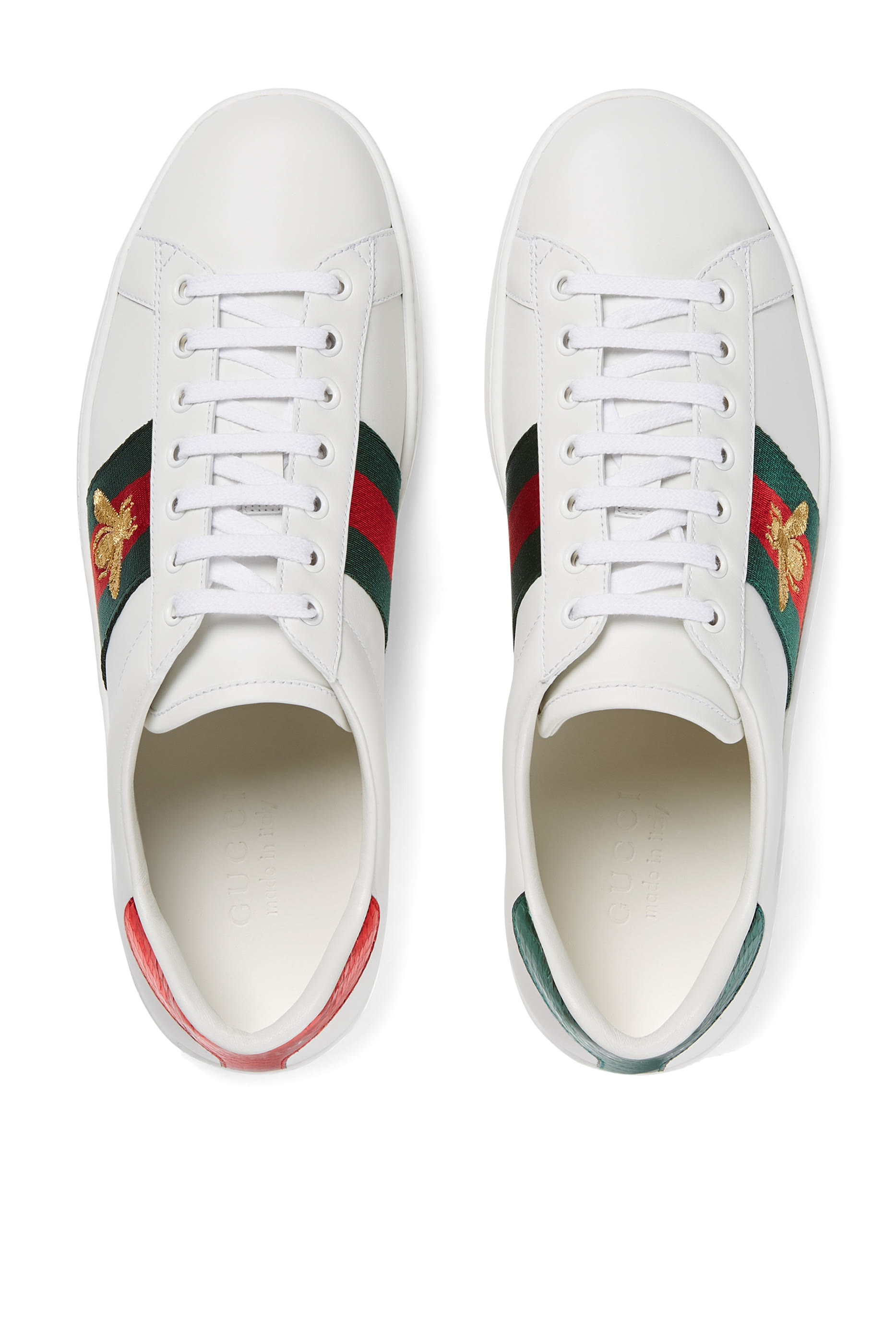 سنيكرز إيس جلد مطرز