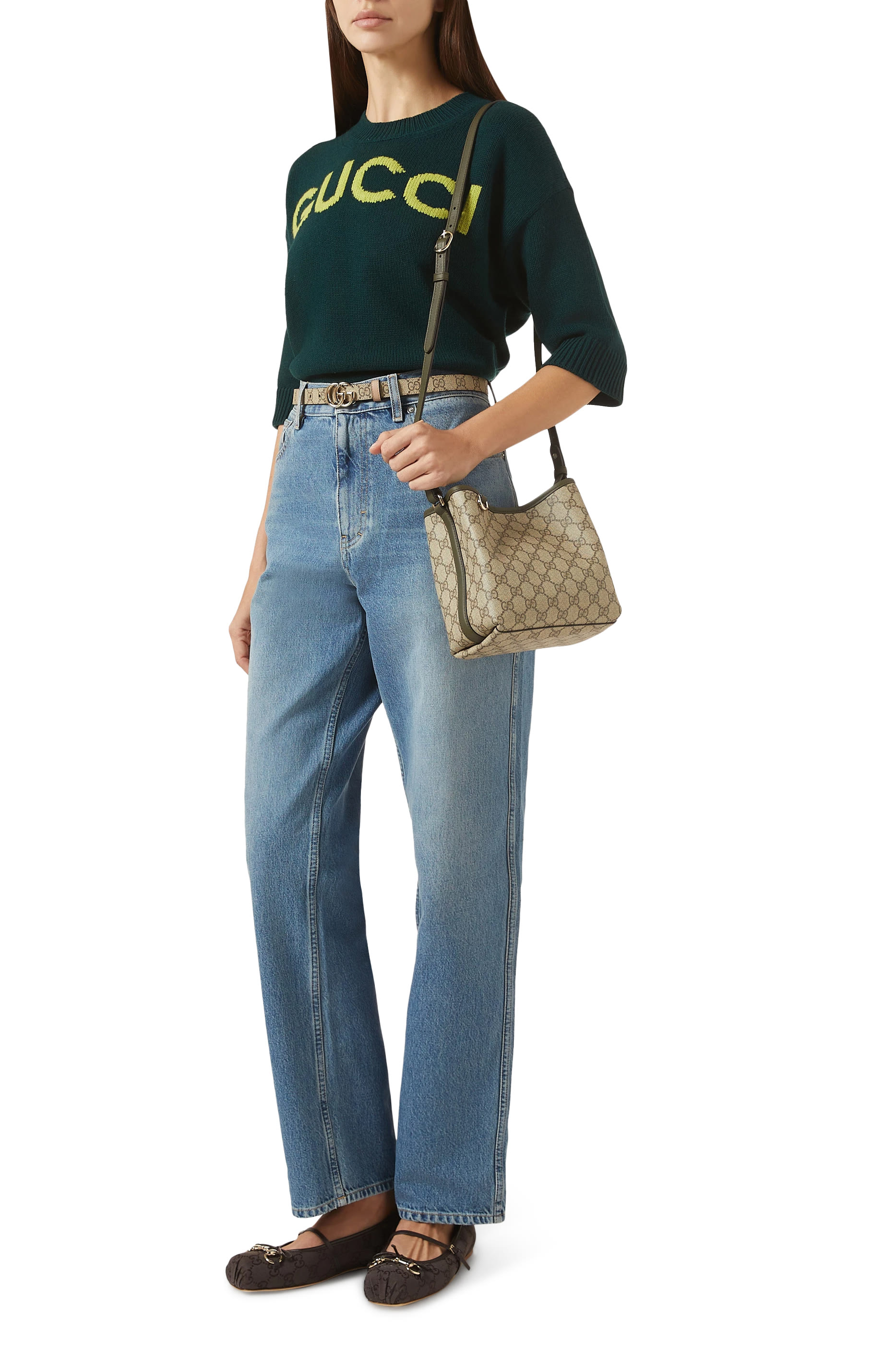 حقيبة باكيت صغيرة بشعار الماركة