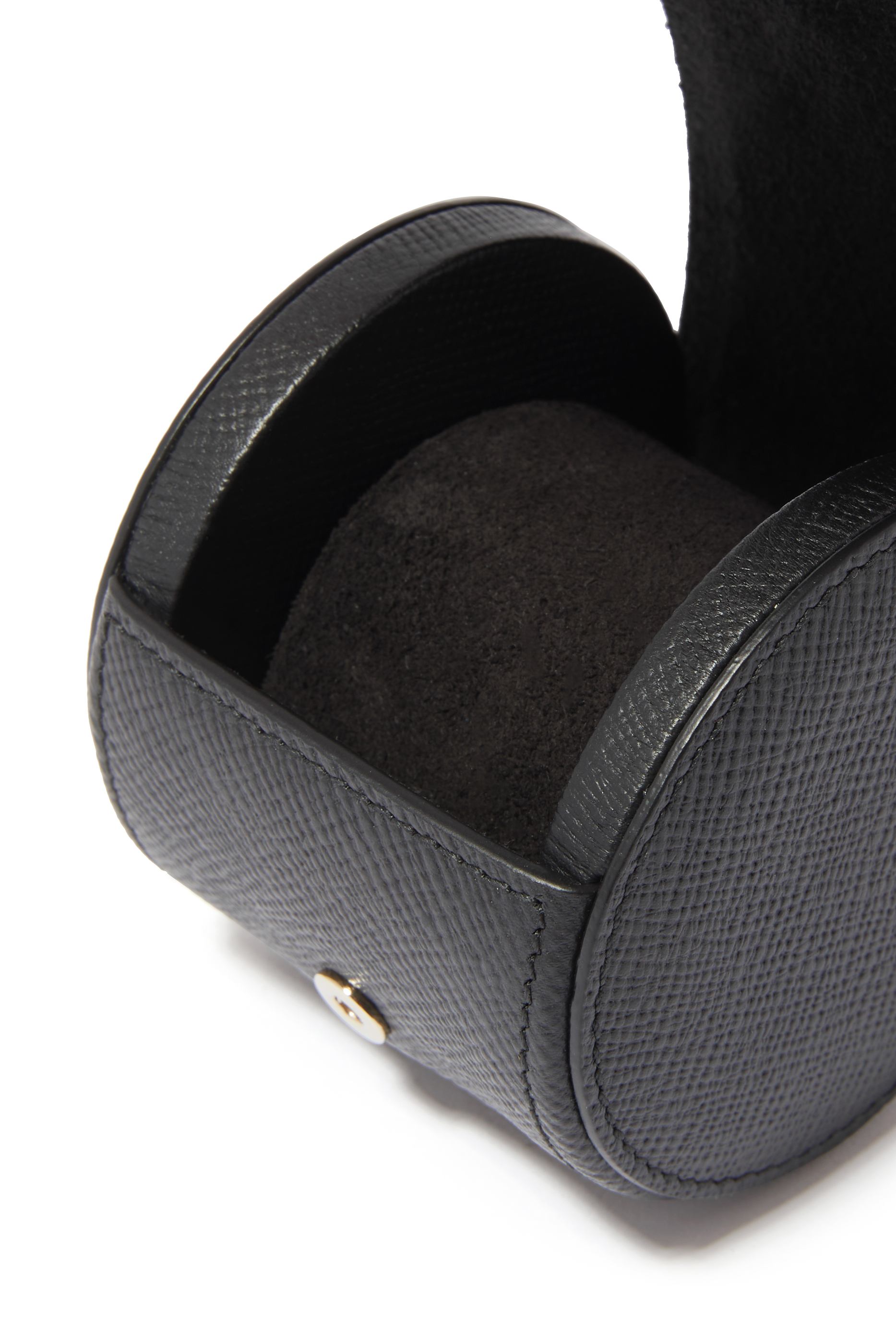 علبة أسطوانية باناما جلد لحفظة ساعة