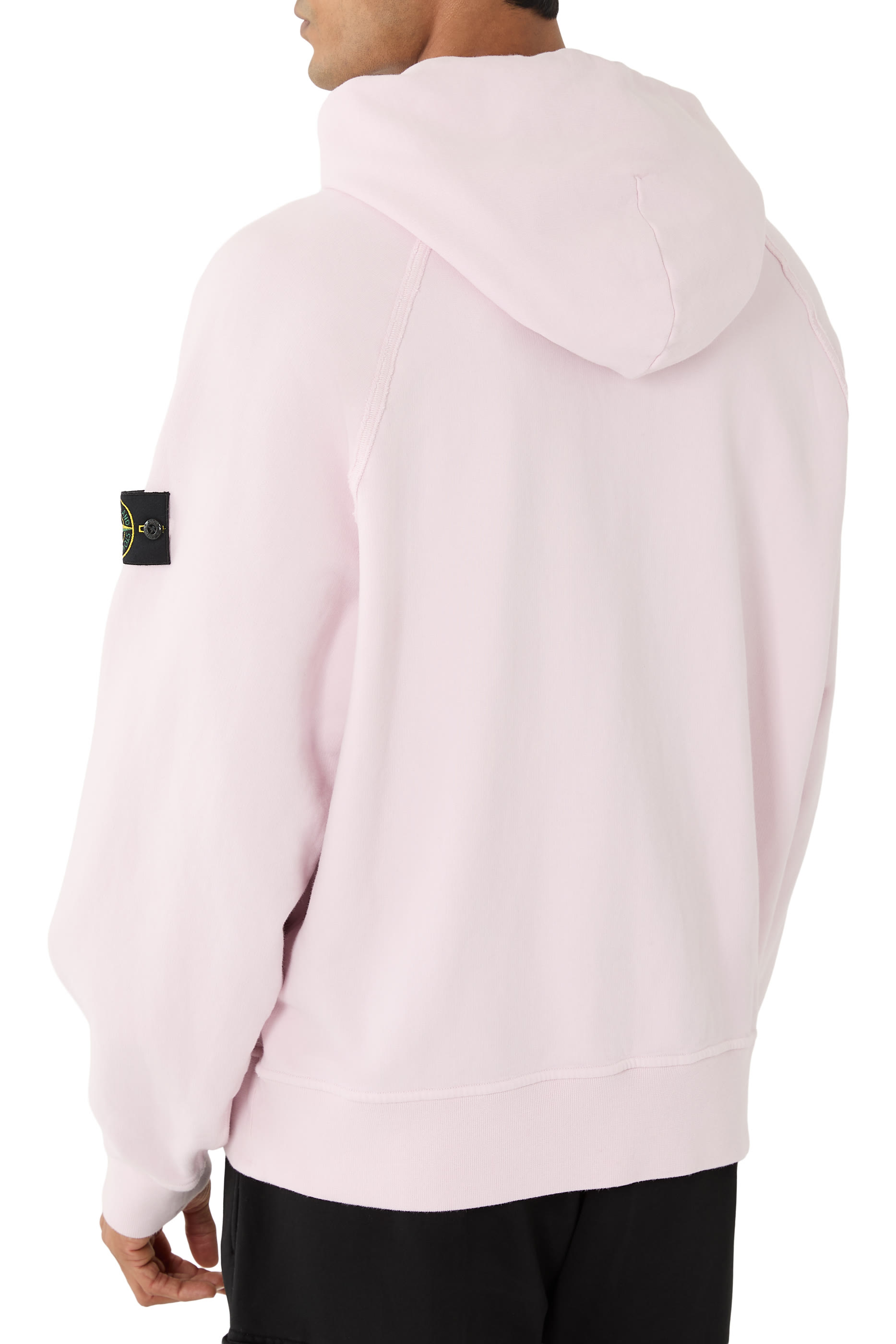 سويت شيرت بغطاء للرأس، قصة فضفاضة، وأكمام راغلان