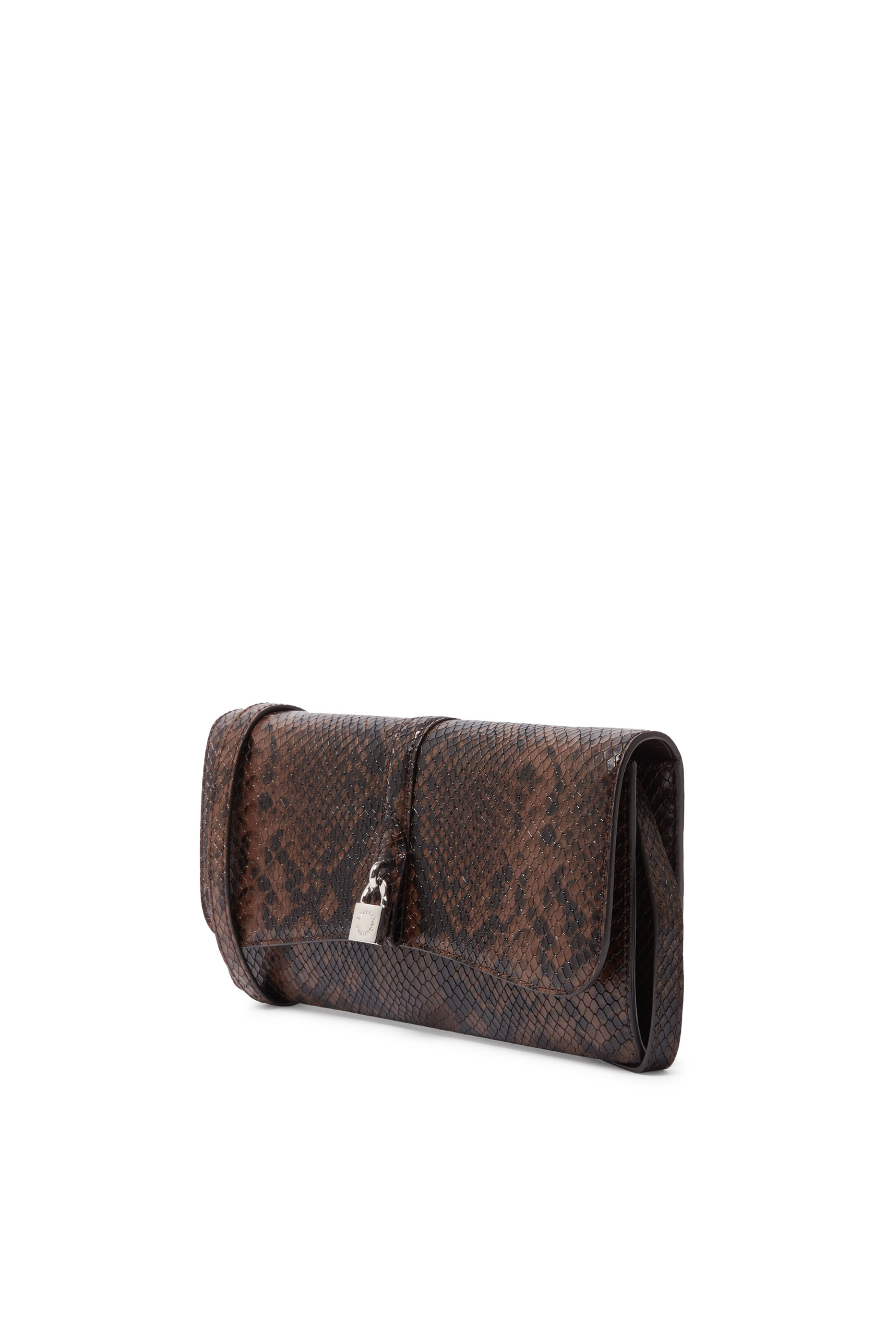 محفظة رايدر بنقشة جلد الأفعى بحمالة