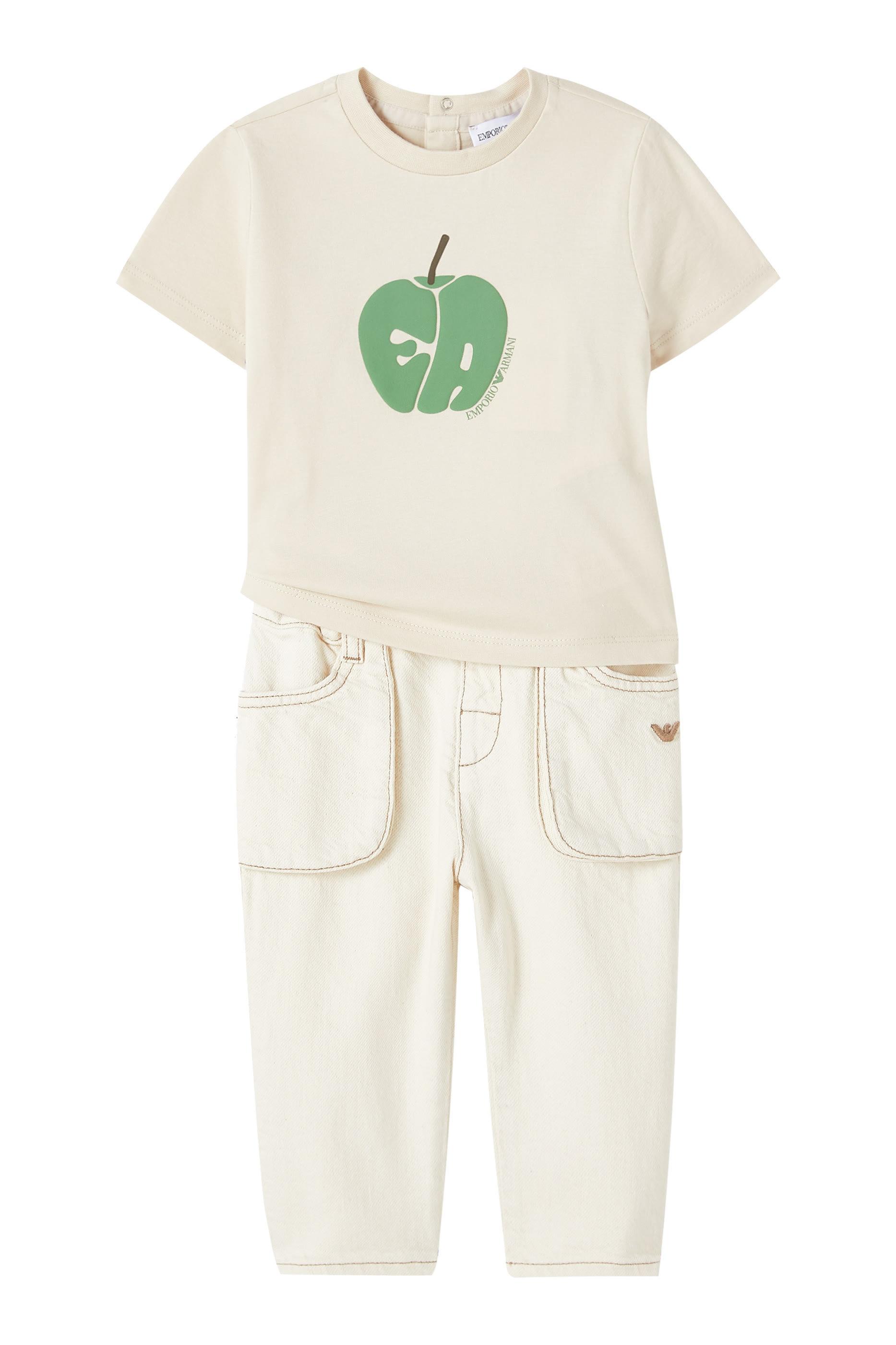 تيشيرت بشعار الماركة للأطفال