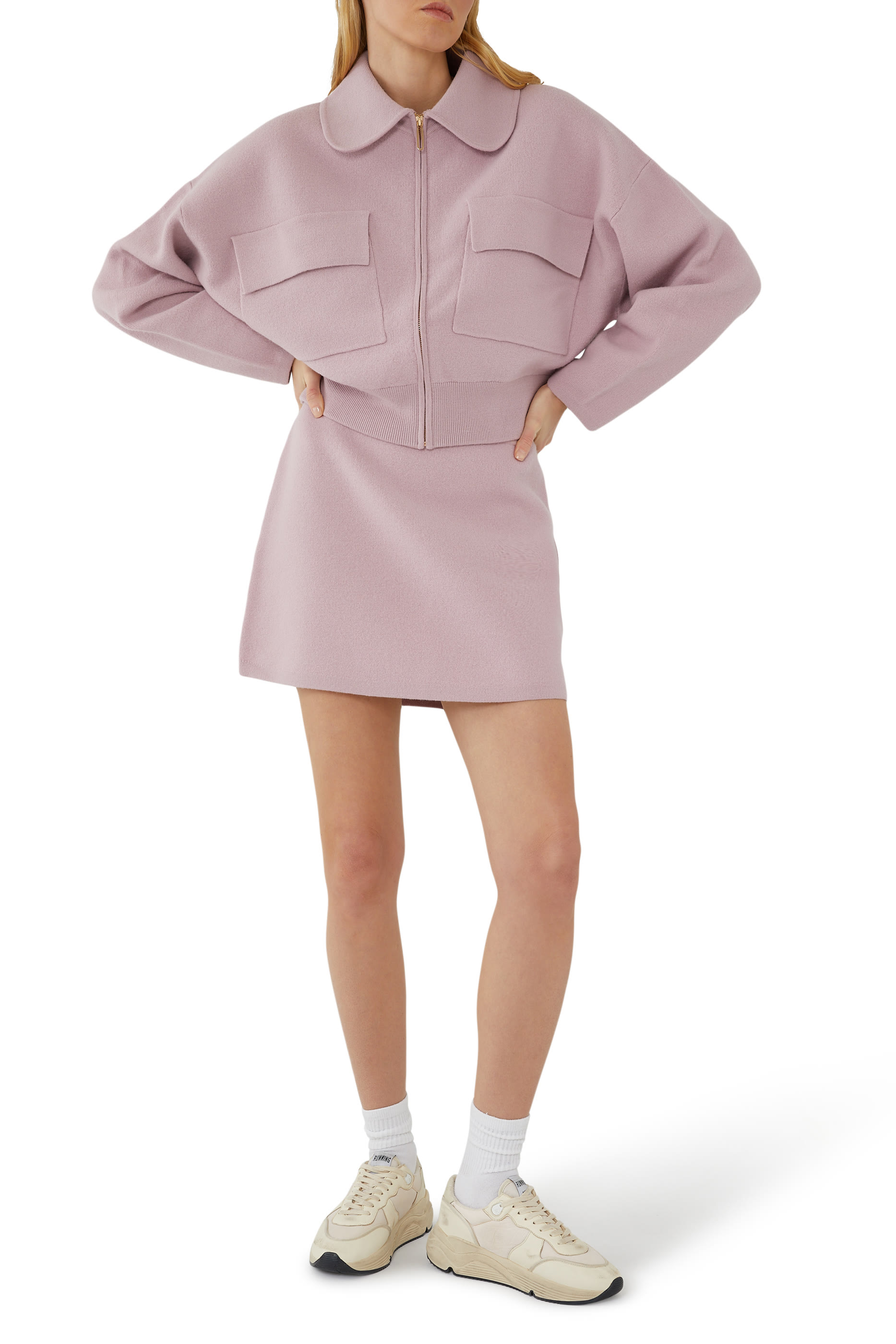 Running Sole Sneakers in Nylon and Nappa Leather