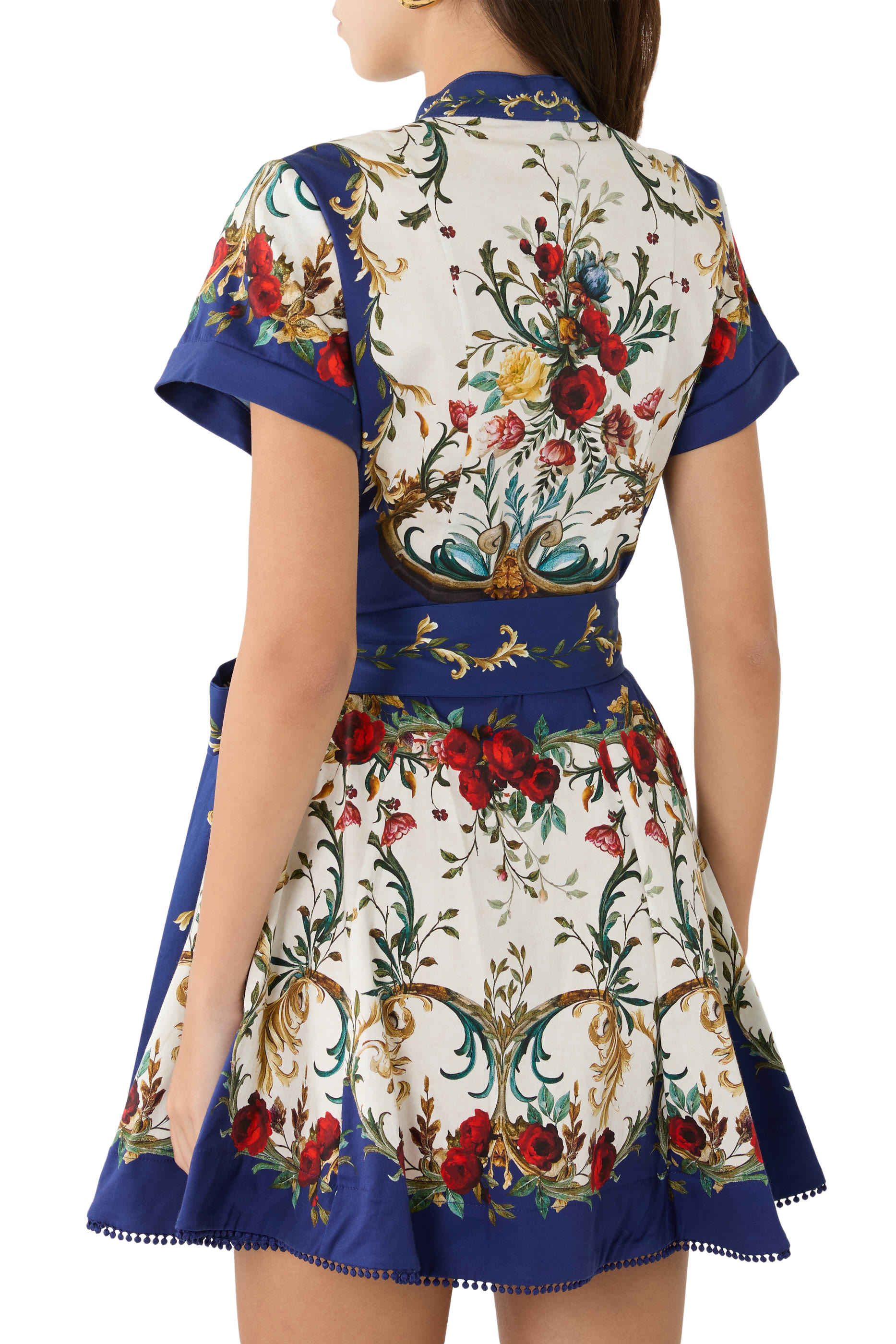 فستان لوسي قصير بنمط قميص