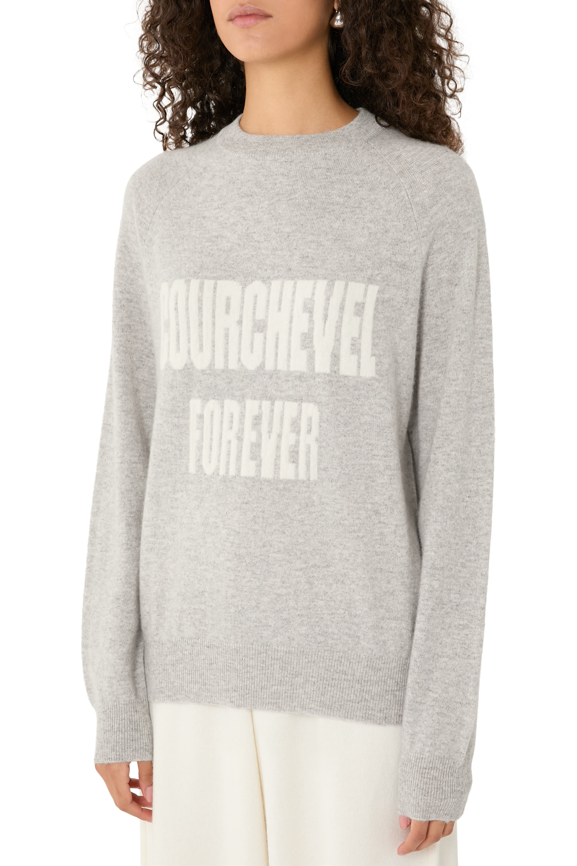 كنزة مورتيز منسوج بياقة ضيقة