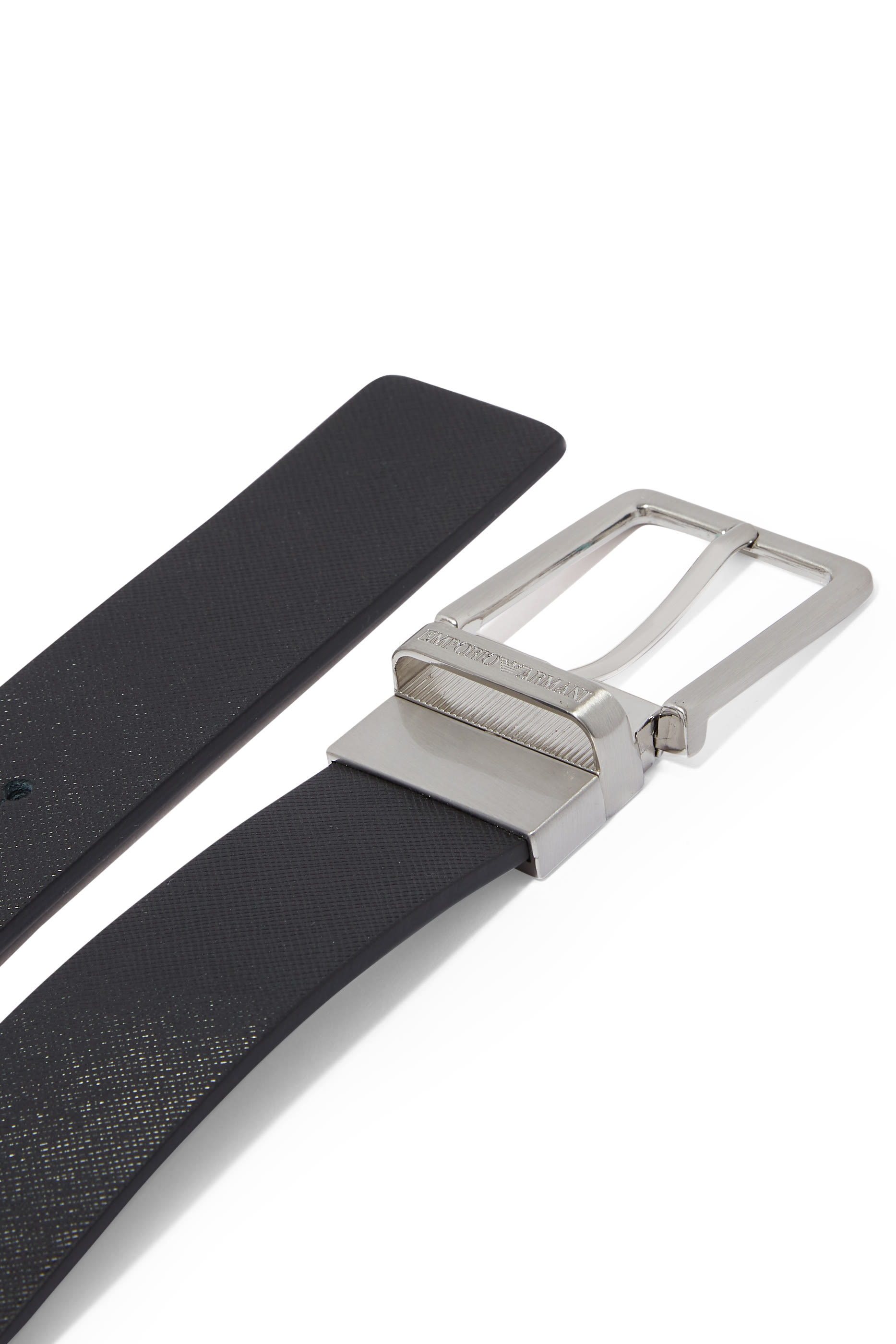 حزام بوجهين وإبزيم قابل للتغيير بشعار الماركة