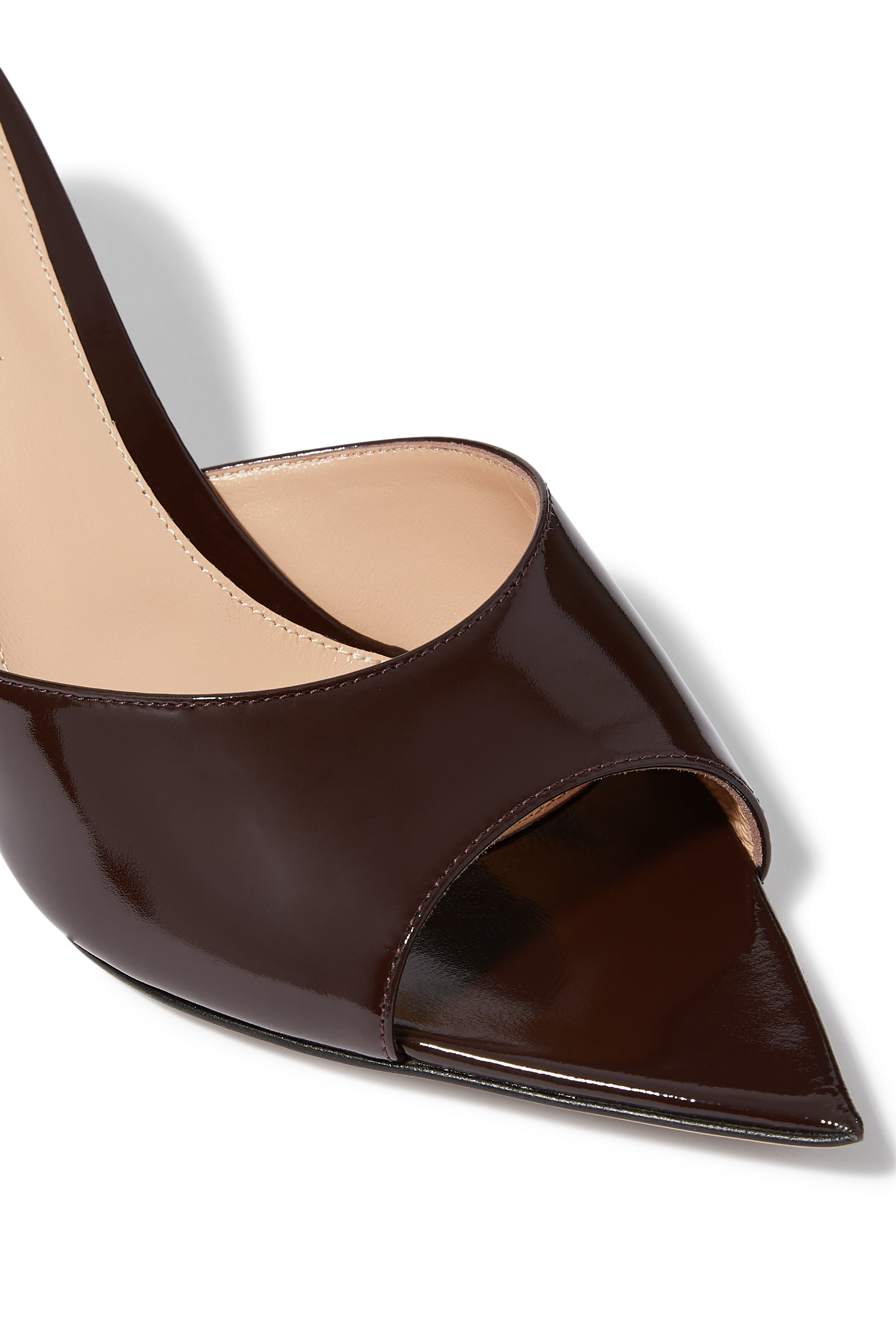 حذاء إيل 70 مفتوح جلد لامع