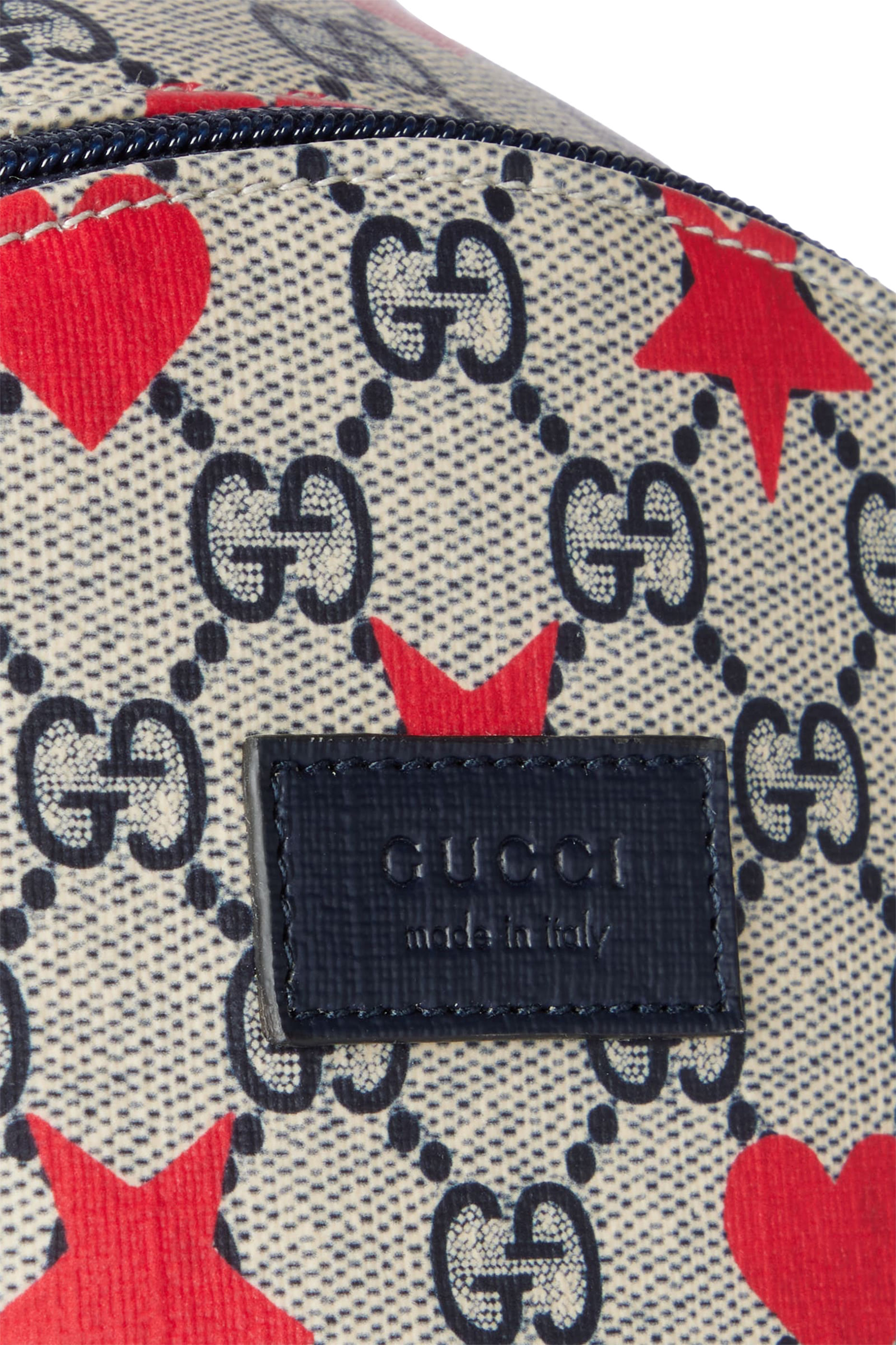 حقيبة ظهر بنقشة حرفي شعار الماركة للأطفال