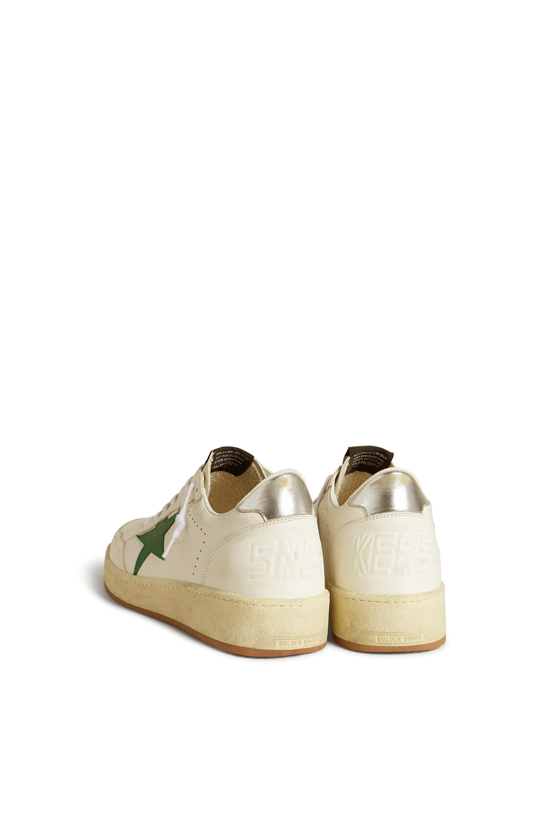 سنيكرز بول ستار برقعة نجمة جلد وتفصيل كعب جلد لامع للرجال