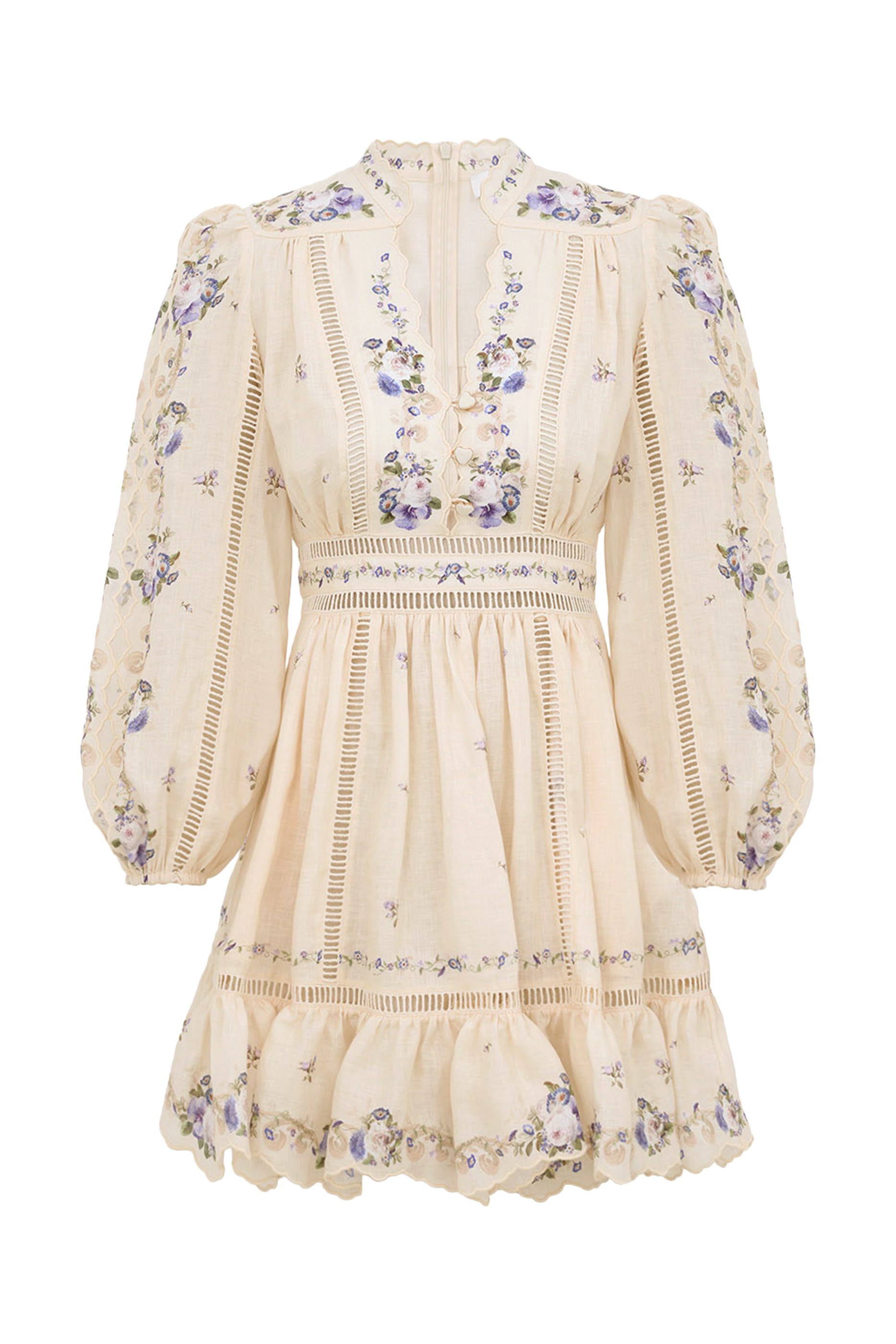 فستان بايشنس قصير بياقة عميقة