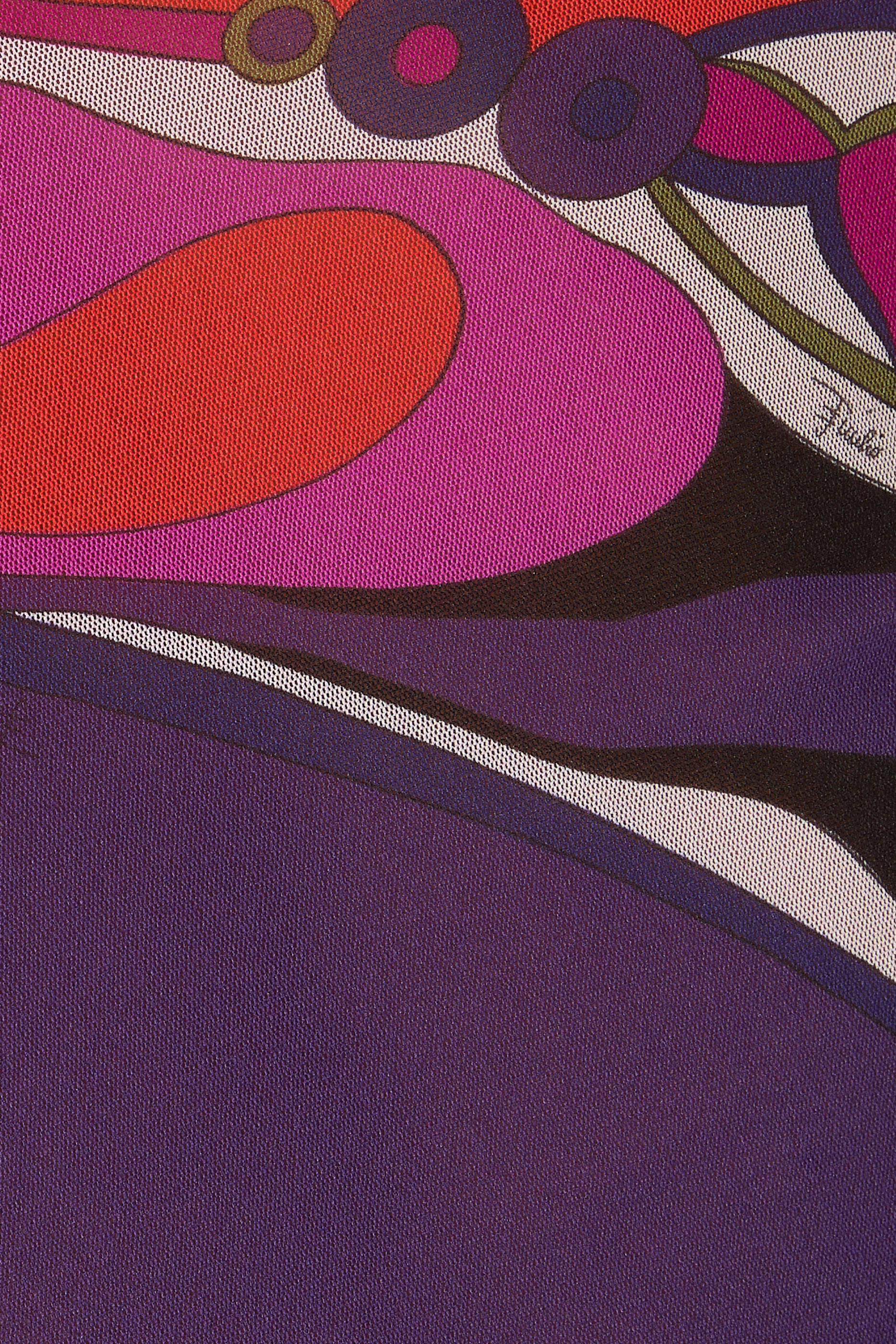 فستان تول بنقشة أوركيد