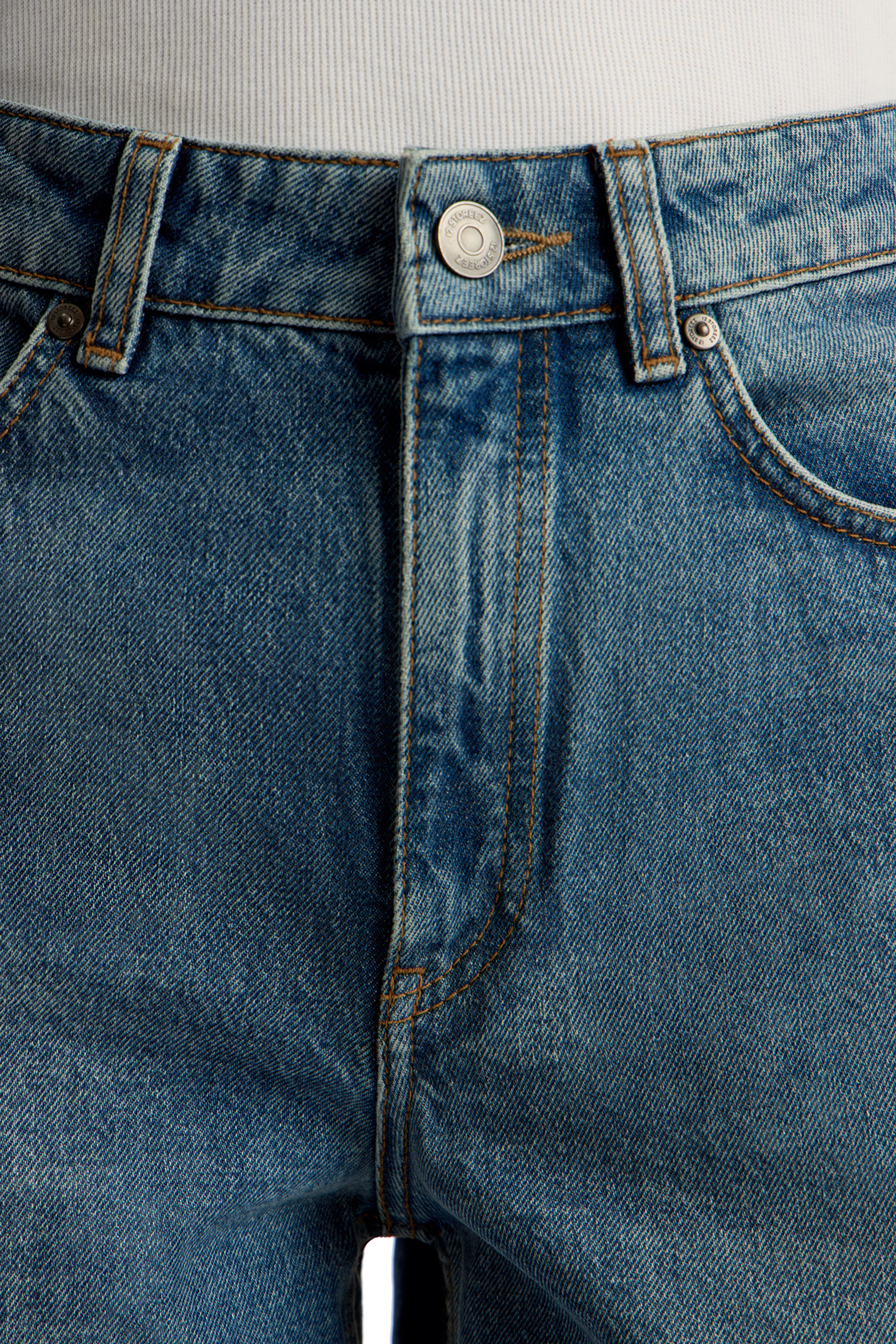 بنطال جينز 415 بقصة ساق واسعة