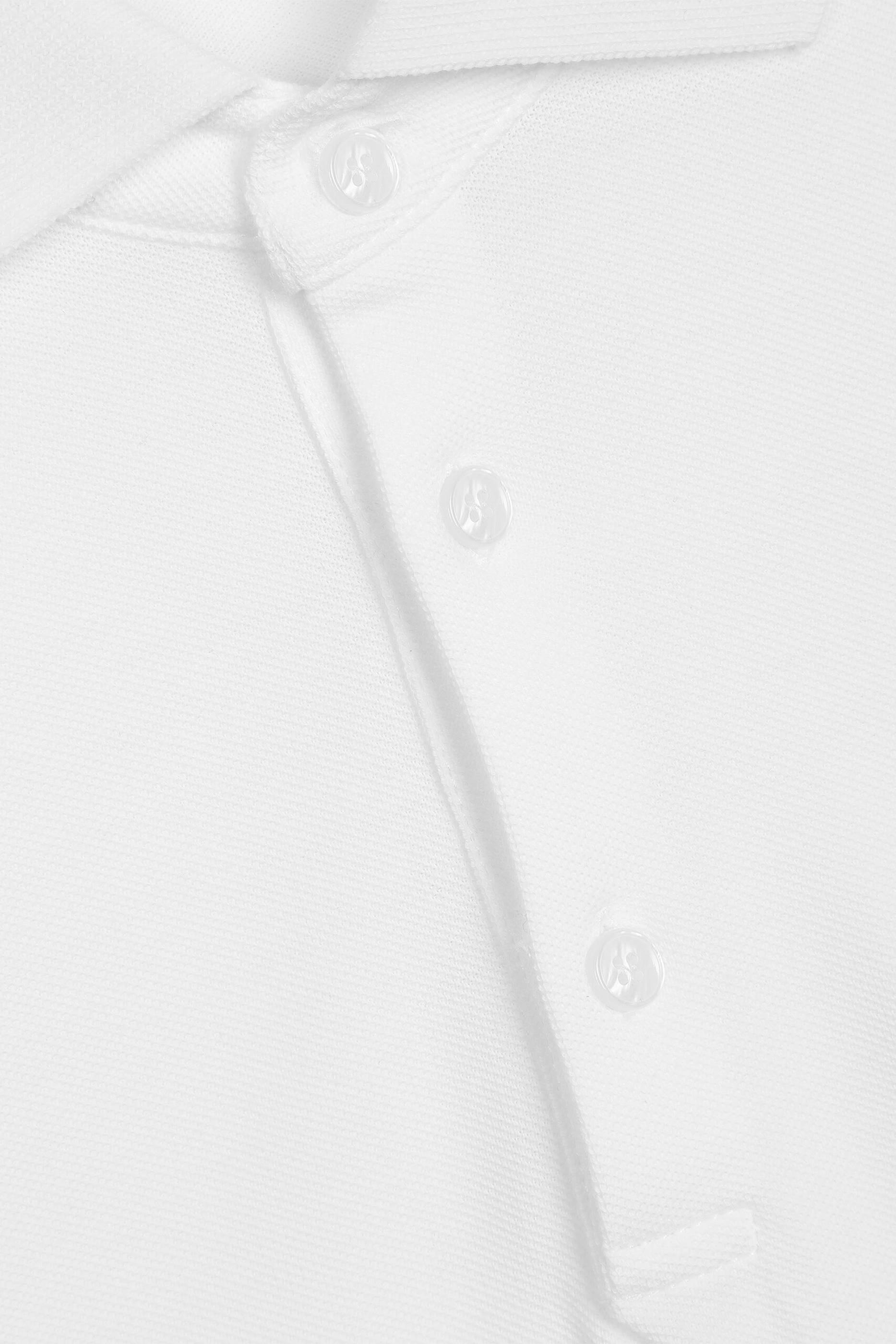 قميص بلولو برقعة بشعار الماركة قطن بيكيه للأطفال