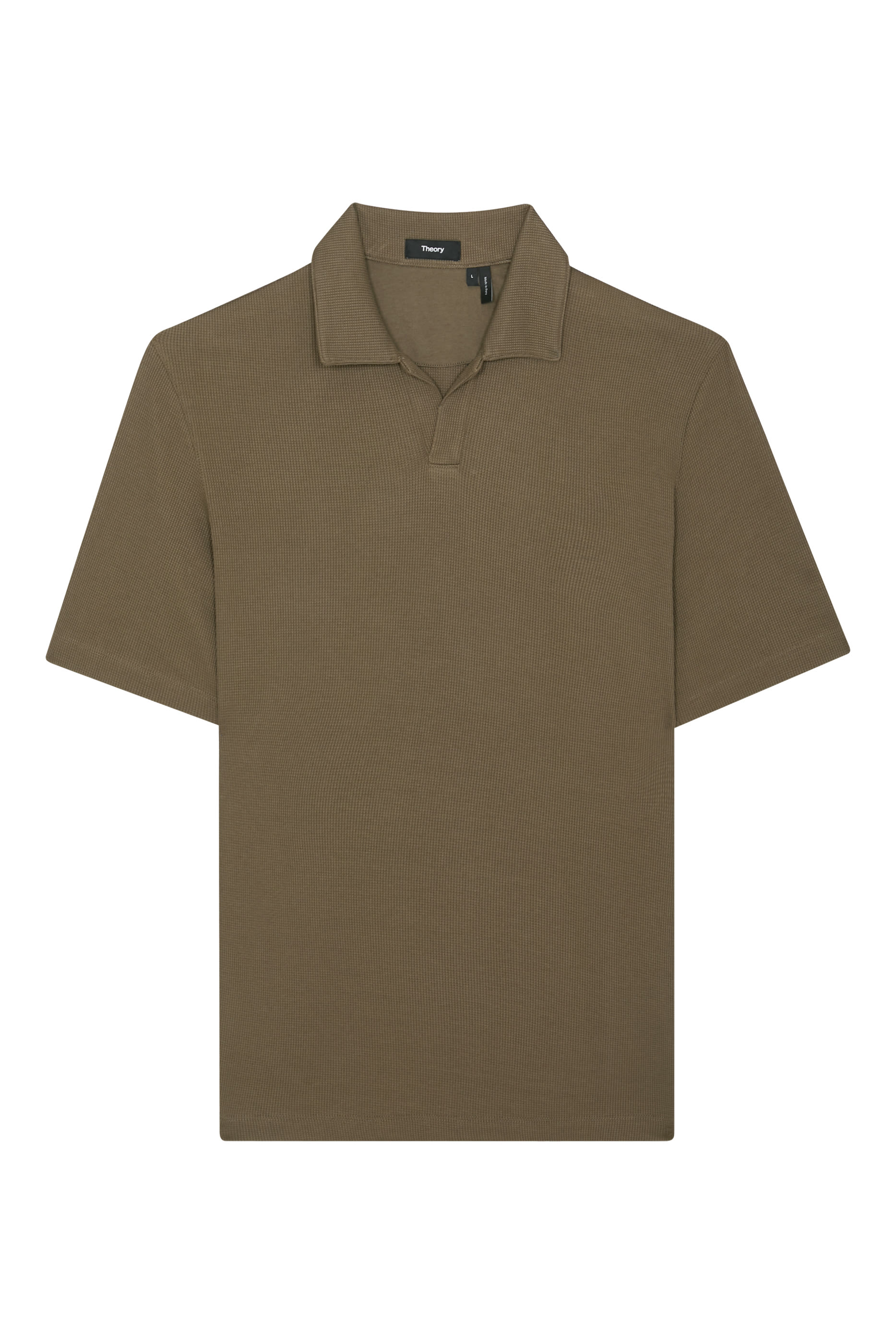 قميص بولو نسيج قطن متقاطع