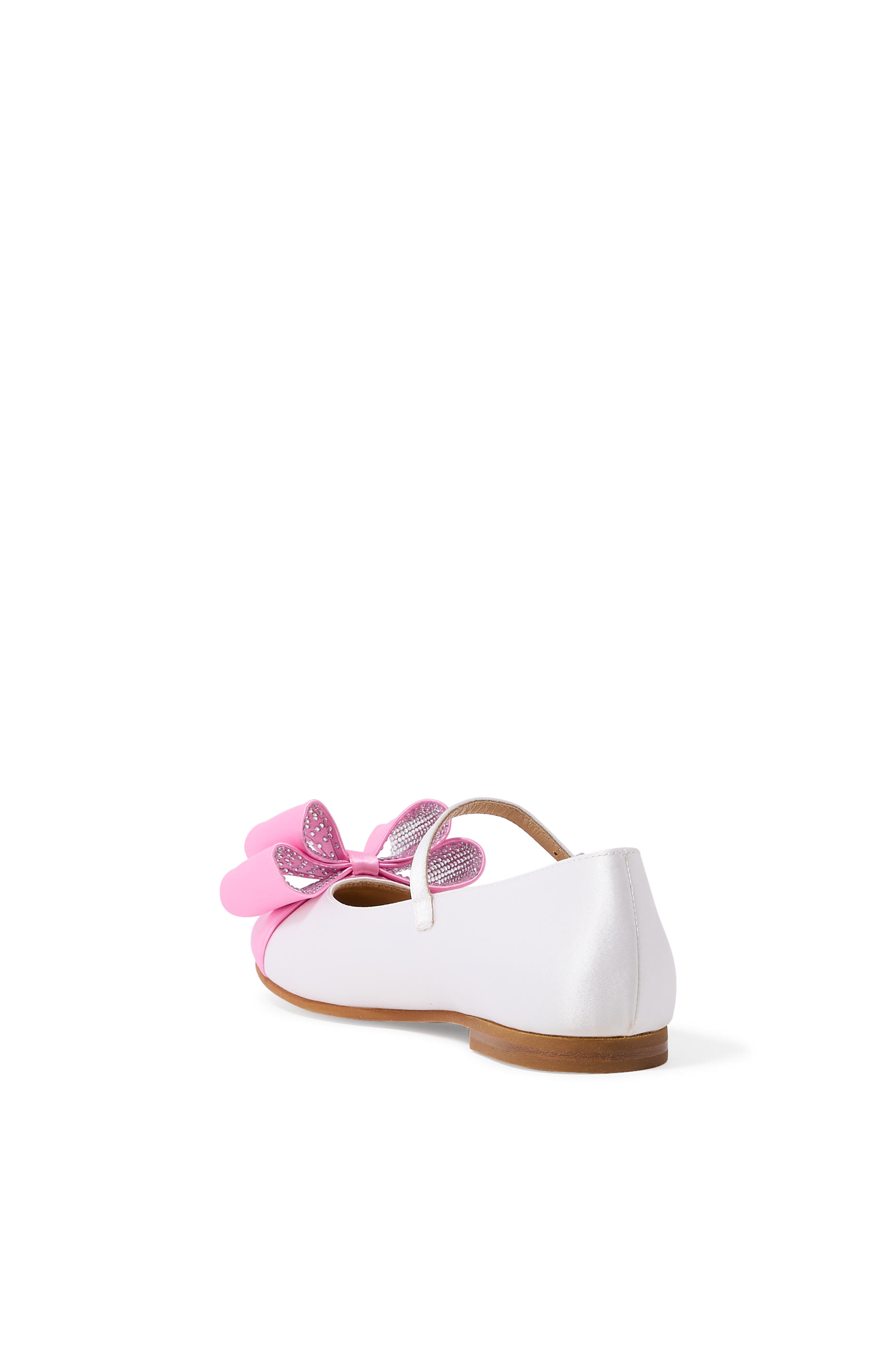 Kids  Le Cadeau Satin Mini Ballerinas