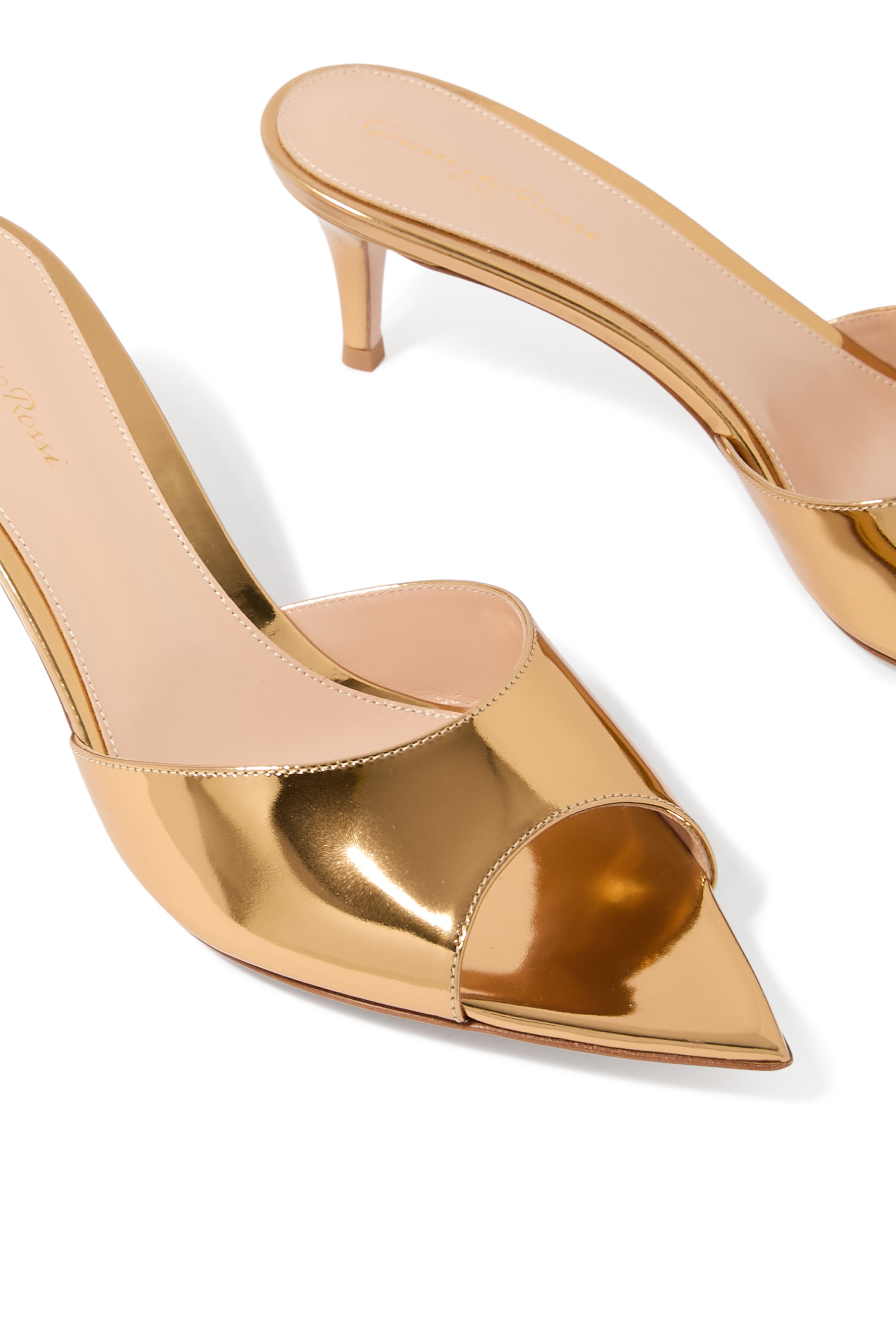 حذاء إيل مفتوح من الخلف 55 جلد لامع 