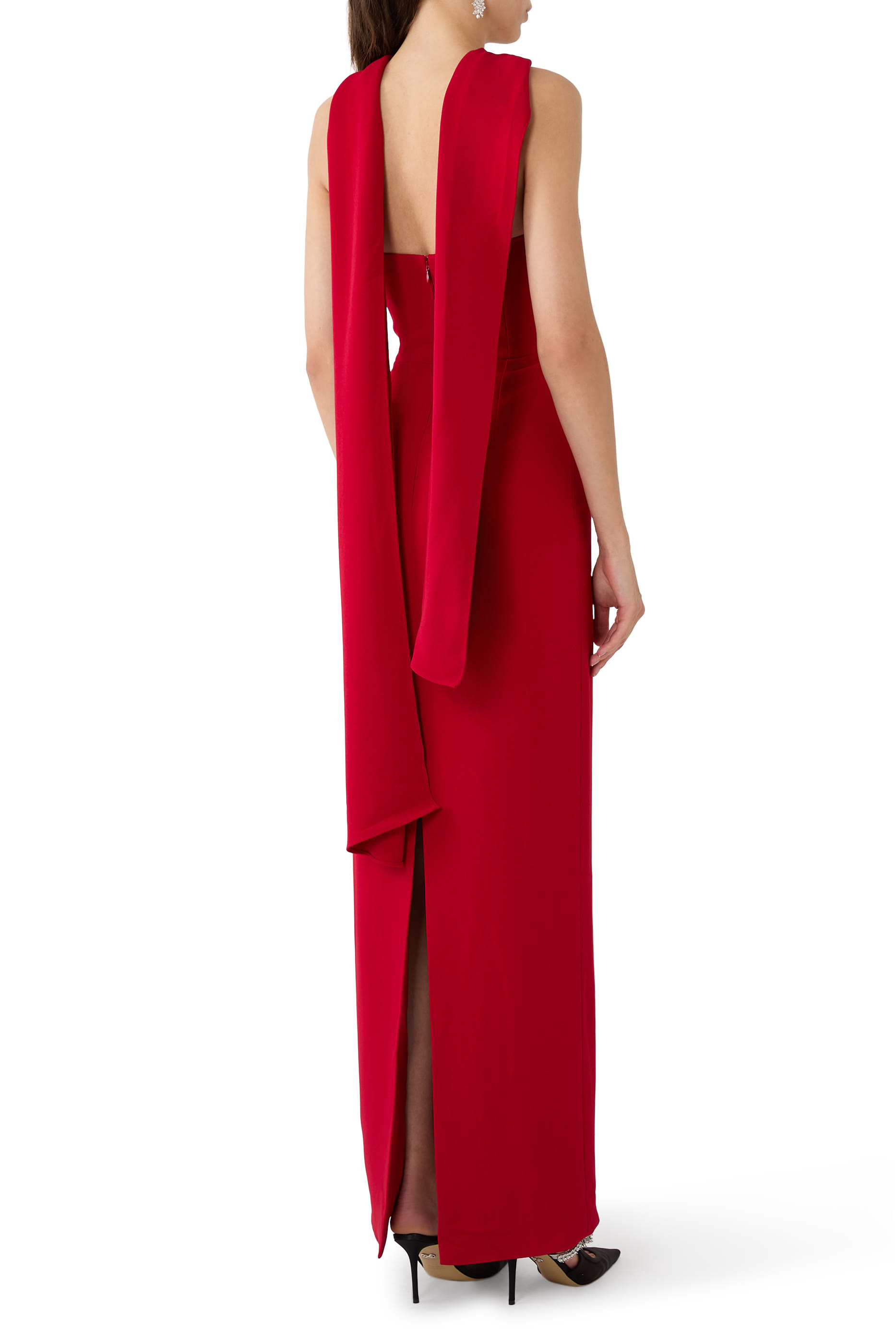 فستان رونا طويل برباط