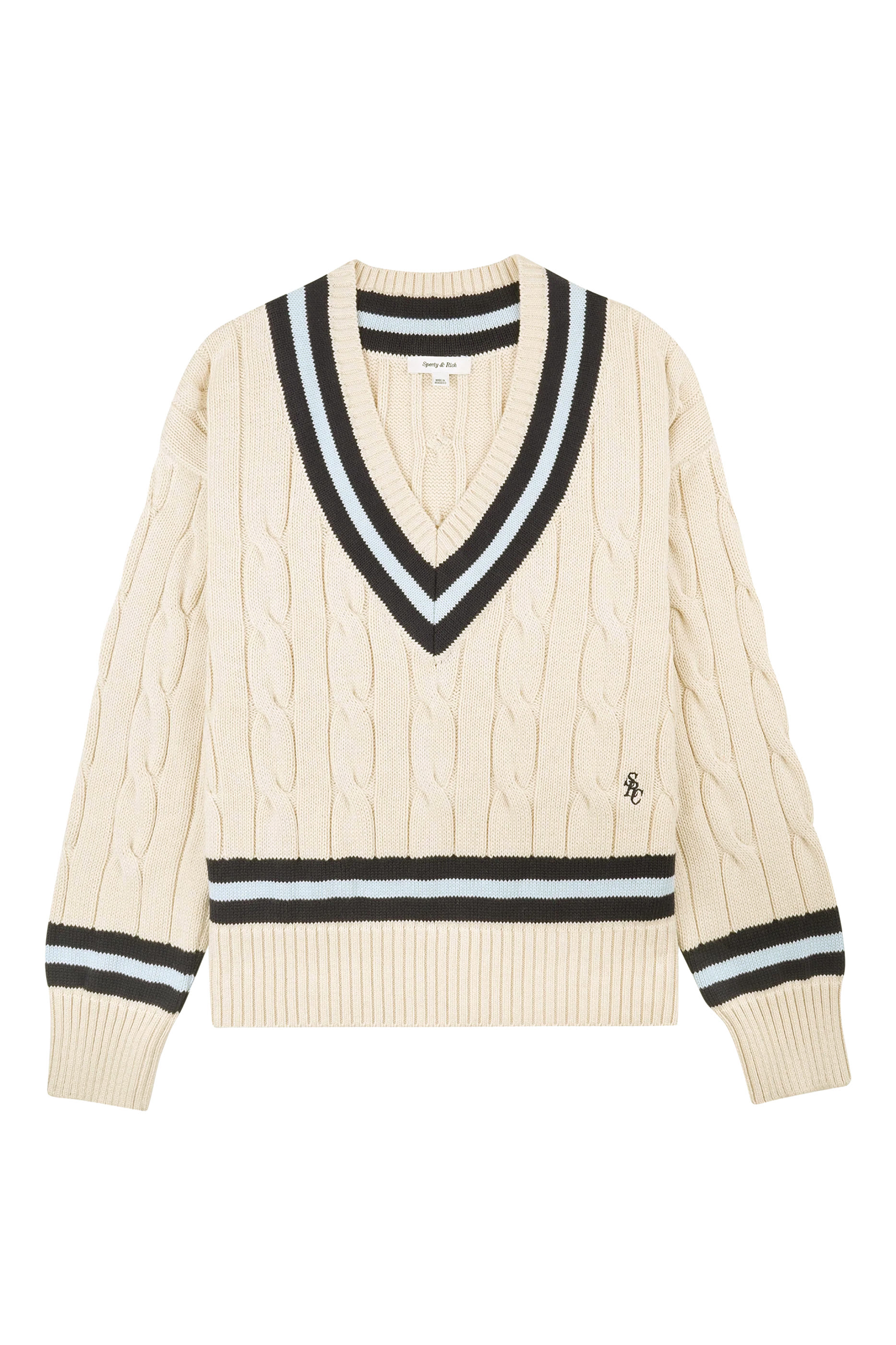 SRC Cableknit V-Neck Sweater