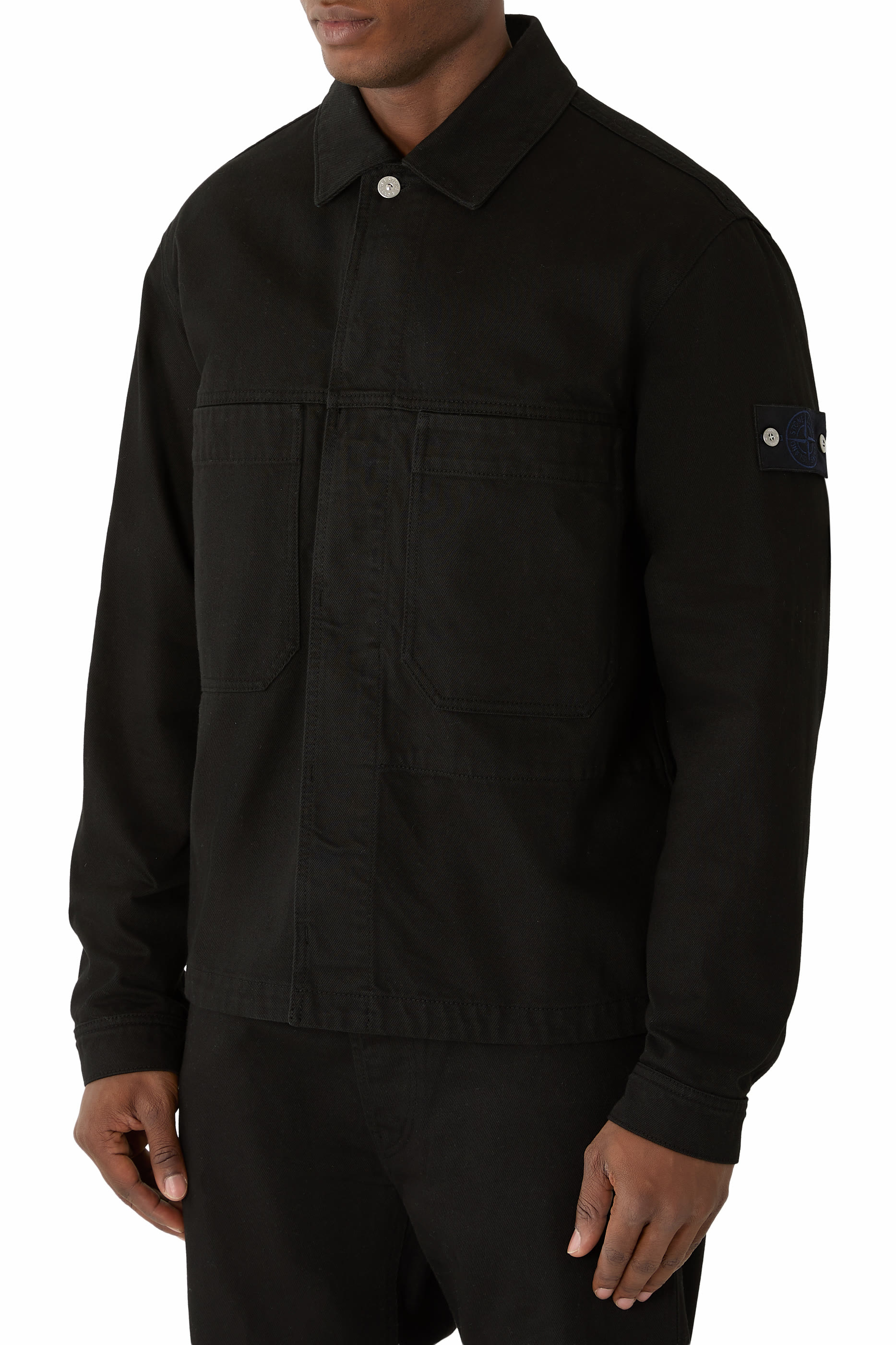 جاكيت بصف أزرار بتصميم مبطن