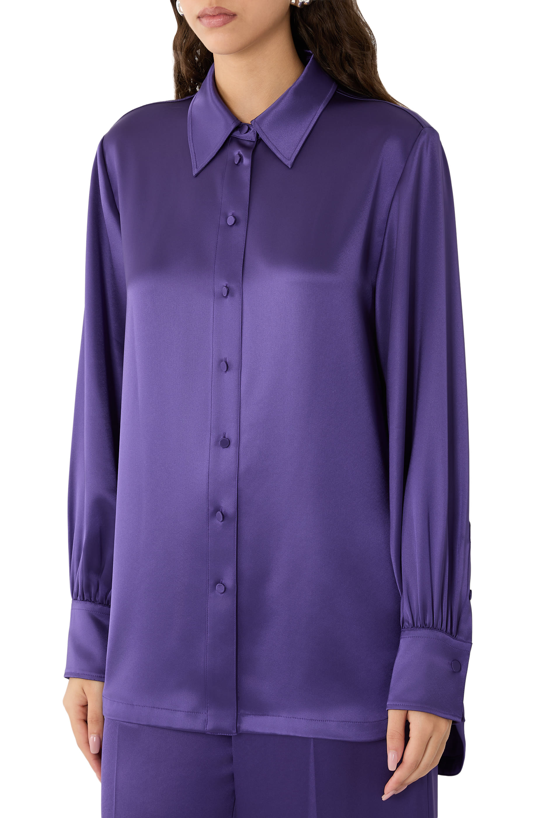 بلوزة ديو ستان مزدوج