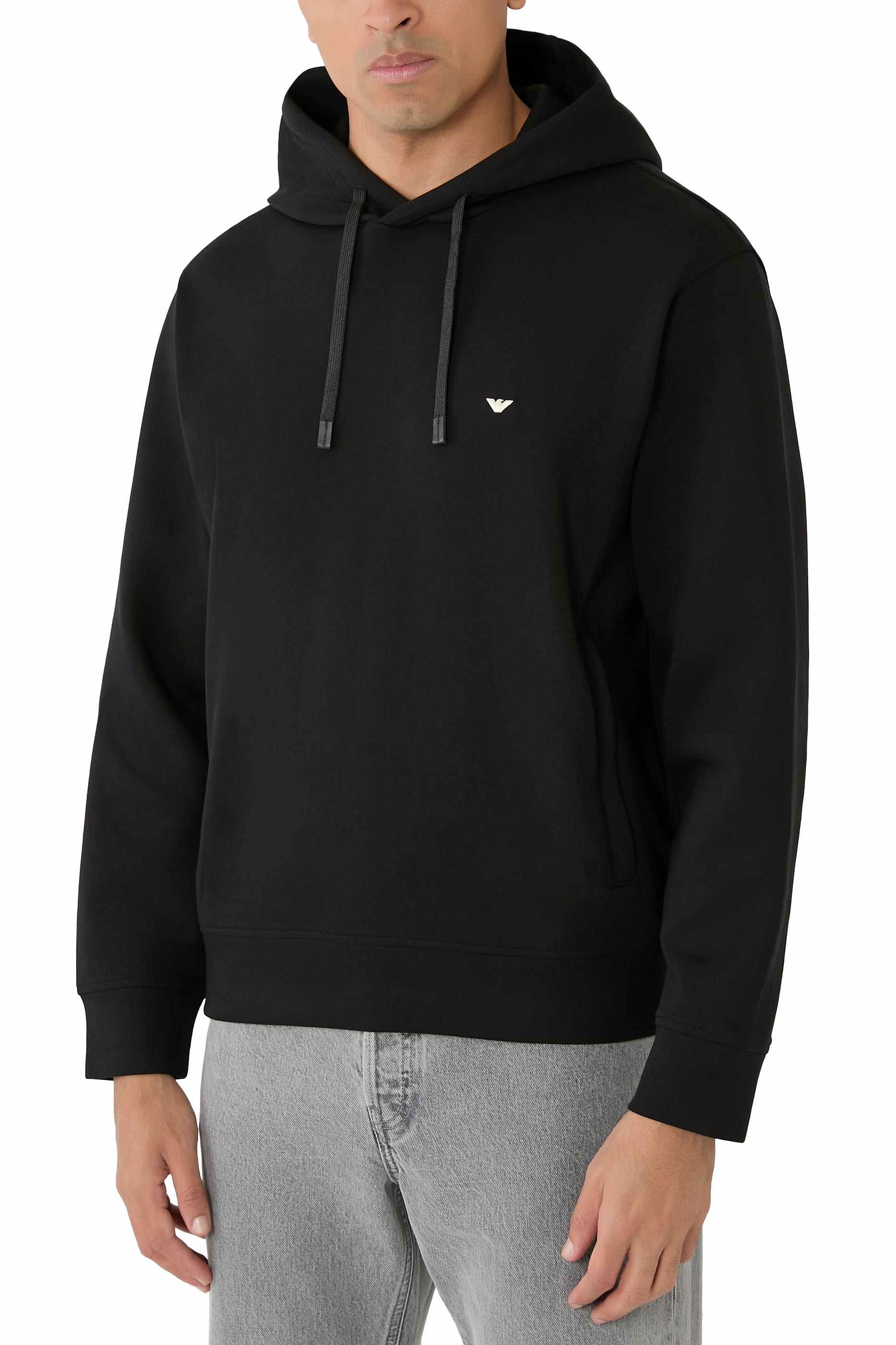 سويت شيرت بشعار الماركة بحجم صغير