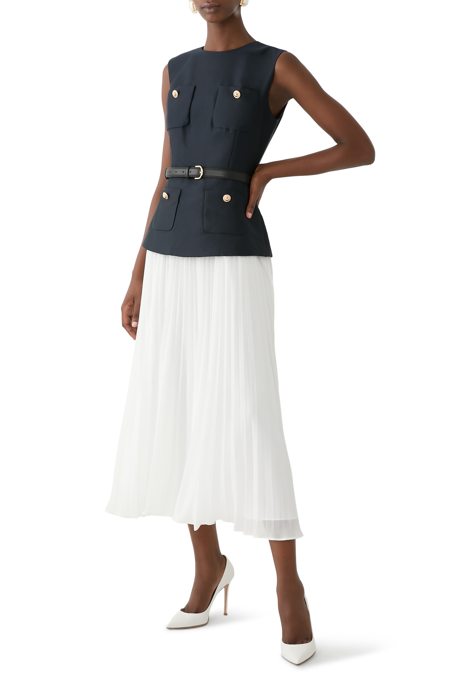 فستان متوسط الطول تفتا