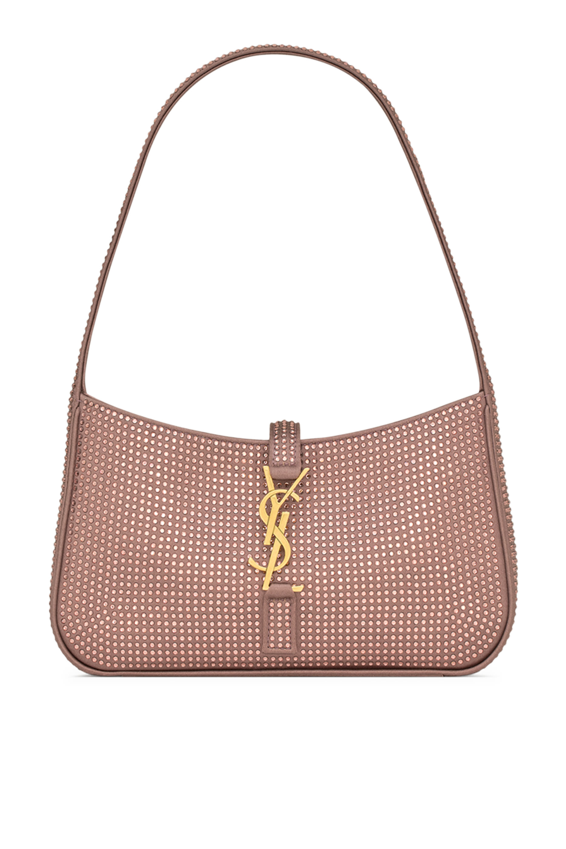 حقيبة لو 5 ايه 7 صغيرة ستان مرصع بالكريستال