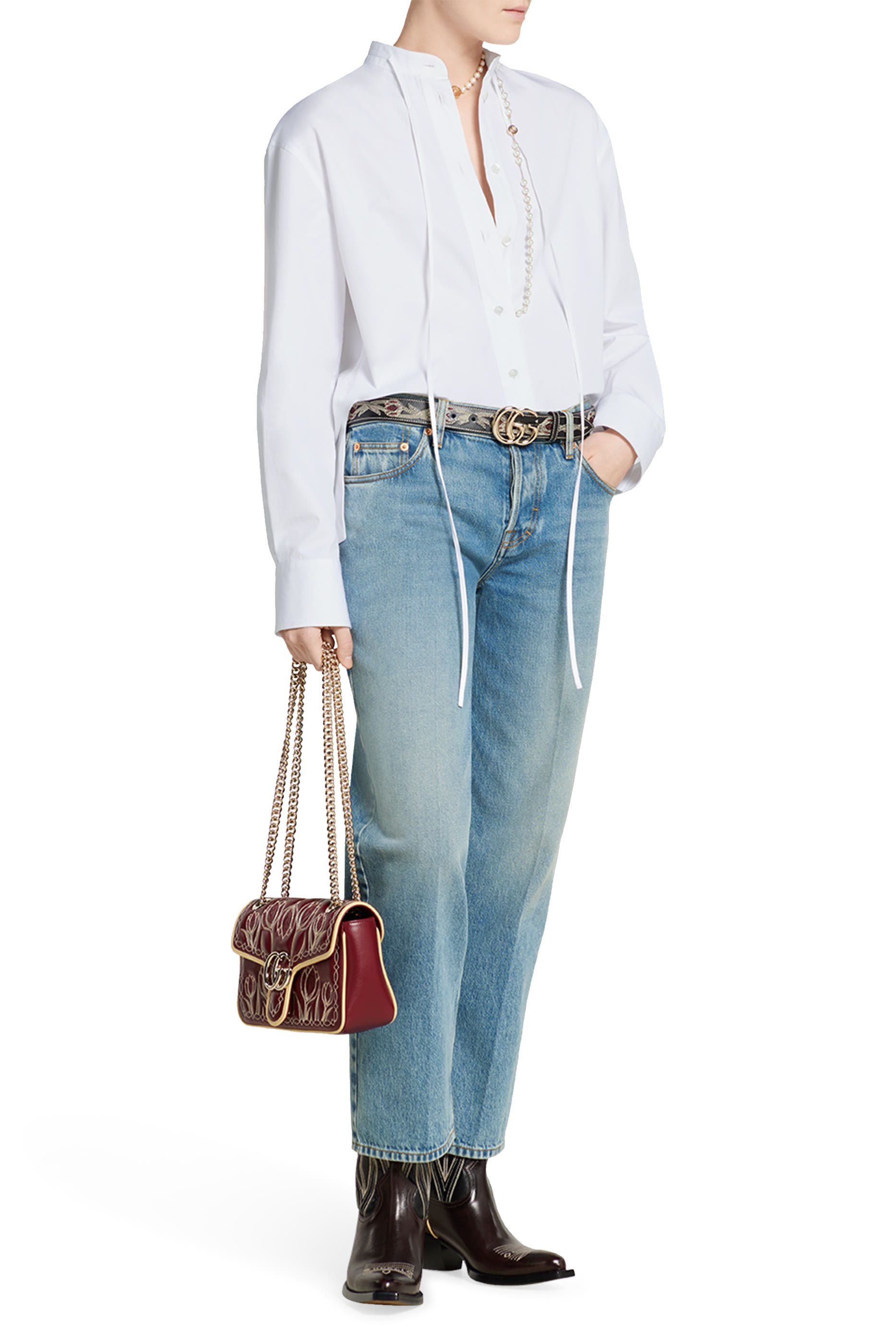 Straight Fit Denim Pants