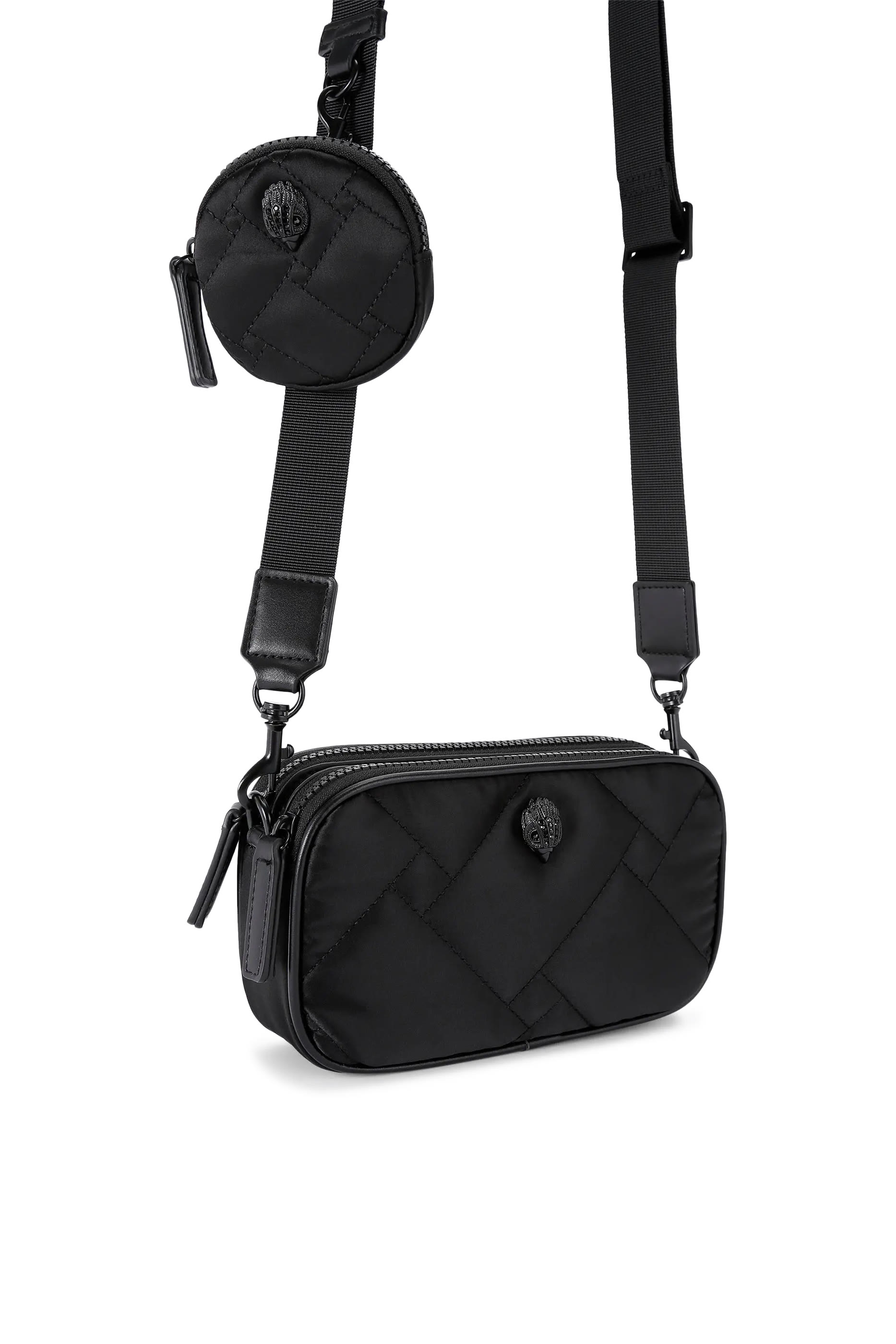 حقيبة كاميرا صغيرة بسحاب خامة معاد تدويرها