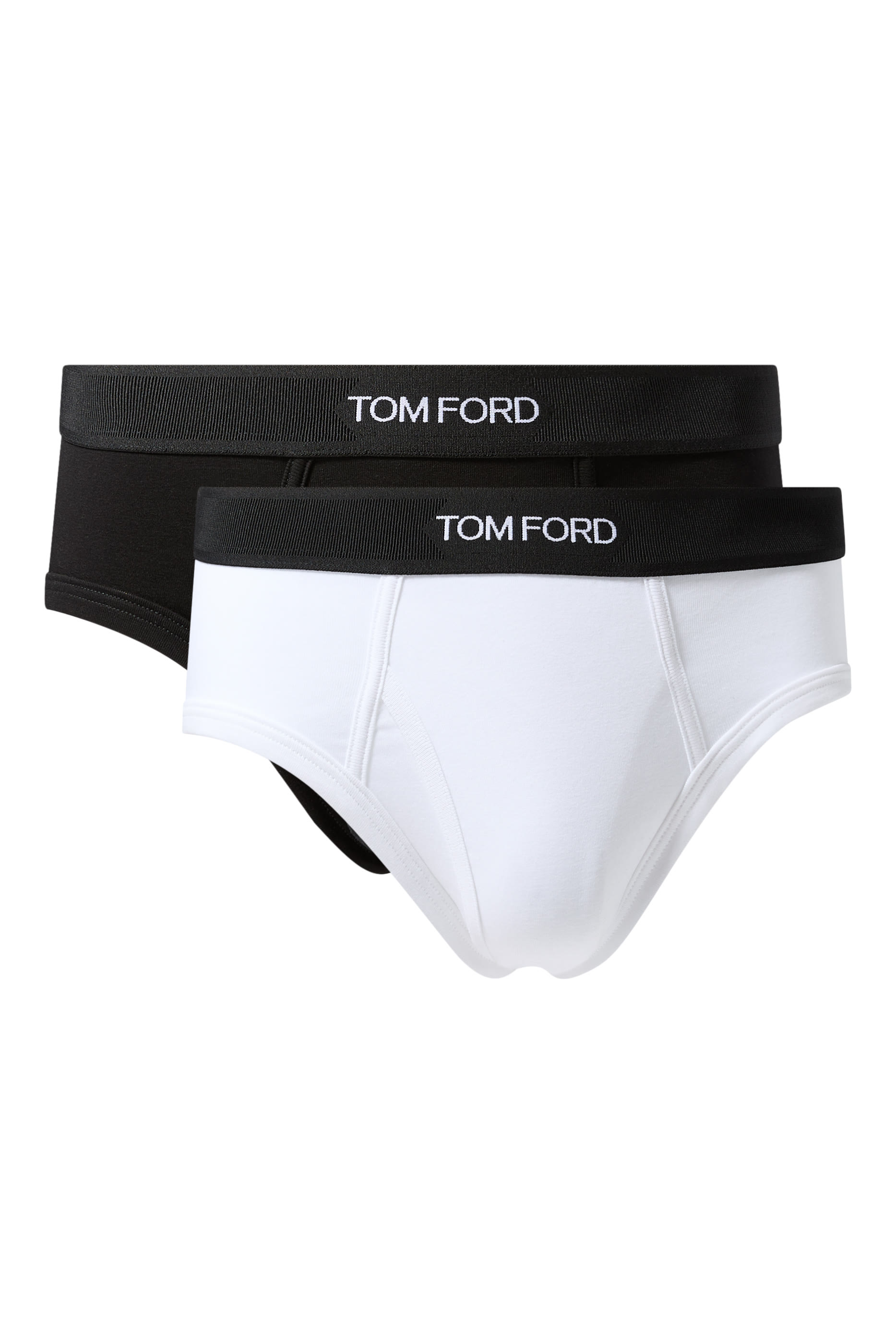 طقم سروال داخلي قطن جيرسيه مطاطي، قطعتين