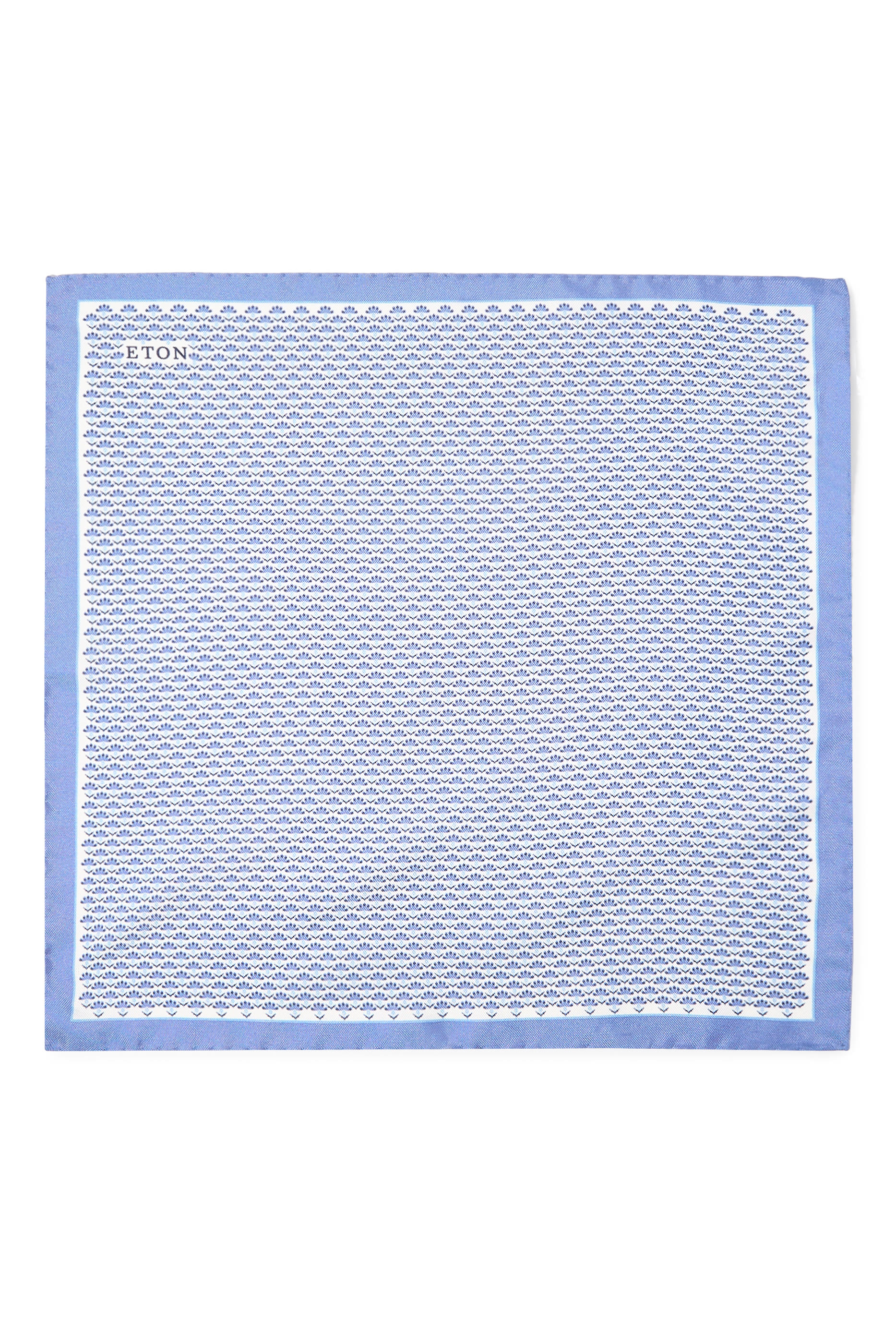 منديل جيب أوكسفورد بتصميم مربع ونقشة نباتية حرير