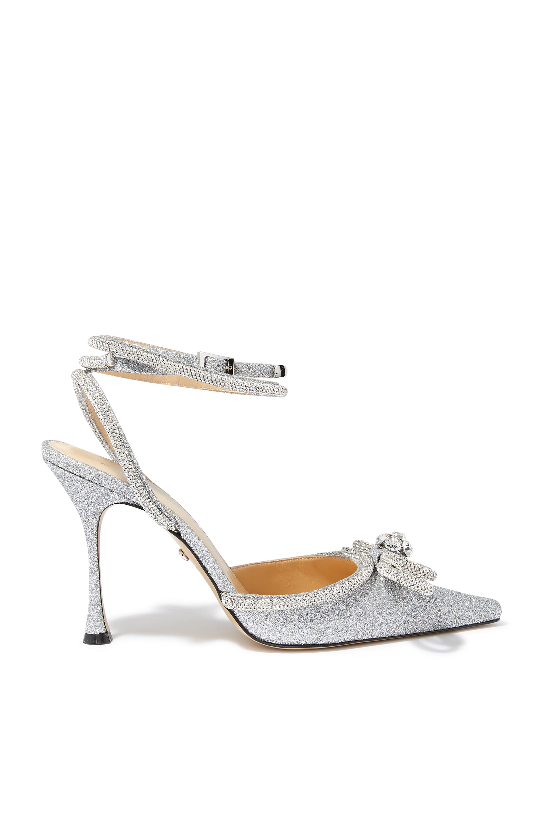 حذاء كلاسيكي 105 بربطتي فيونكة وغليتر