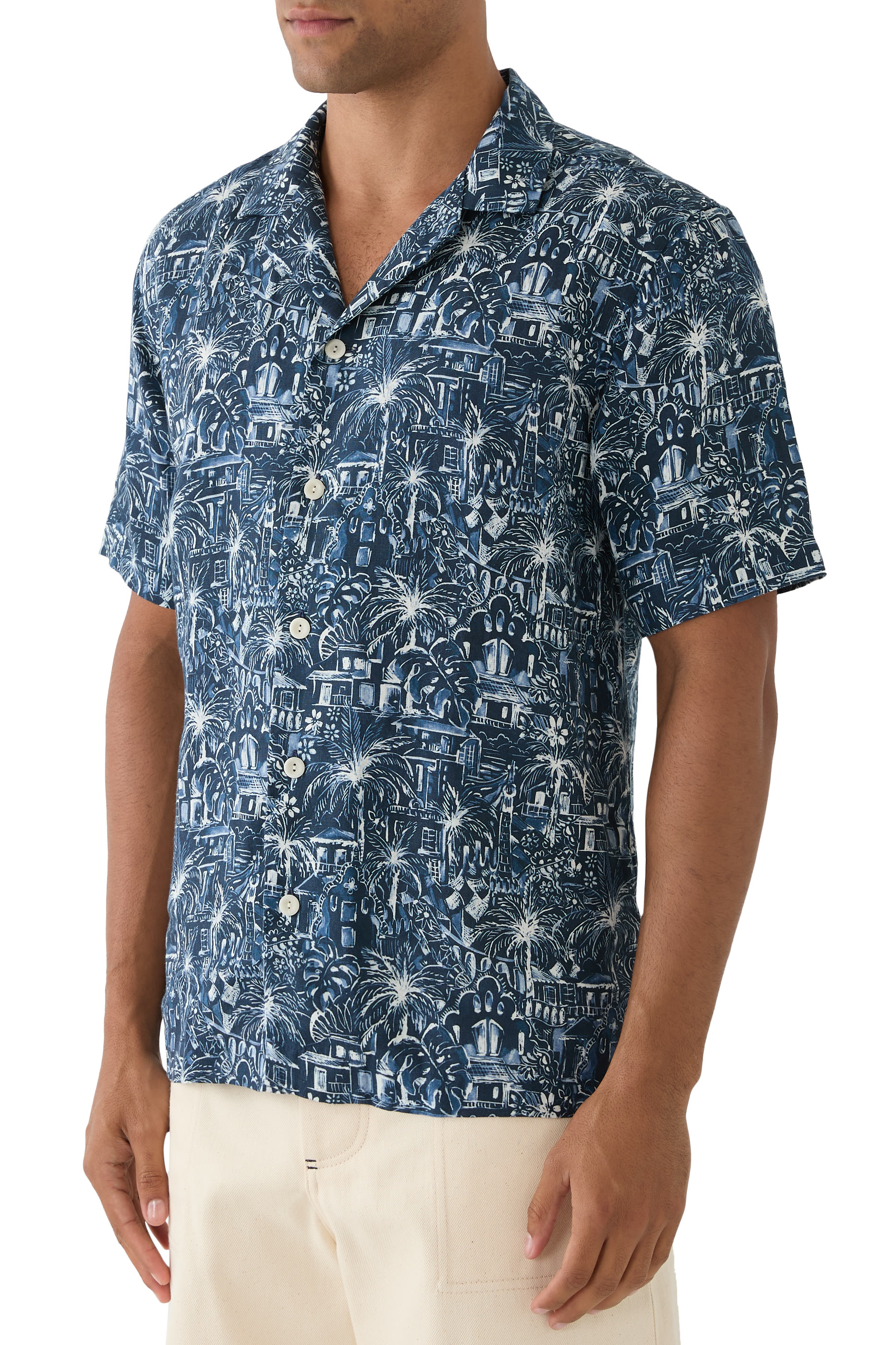 قميص ريزورت بطبعة أزهار