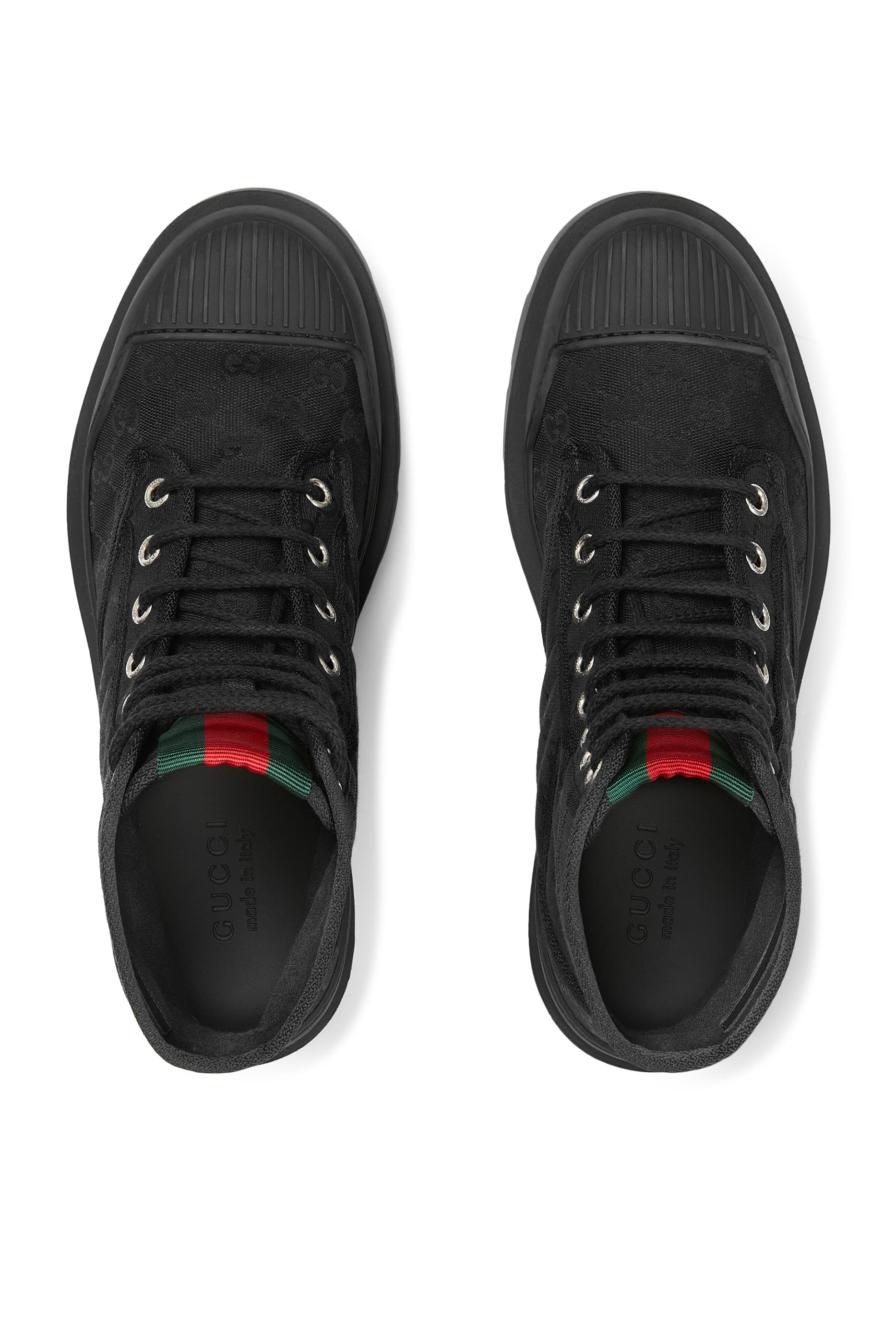 حذاء بوت مزين بشريط ويب