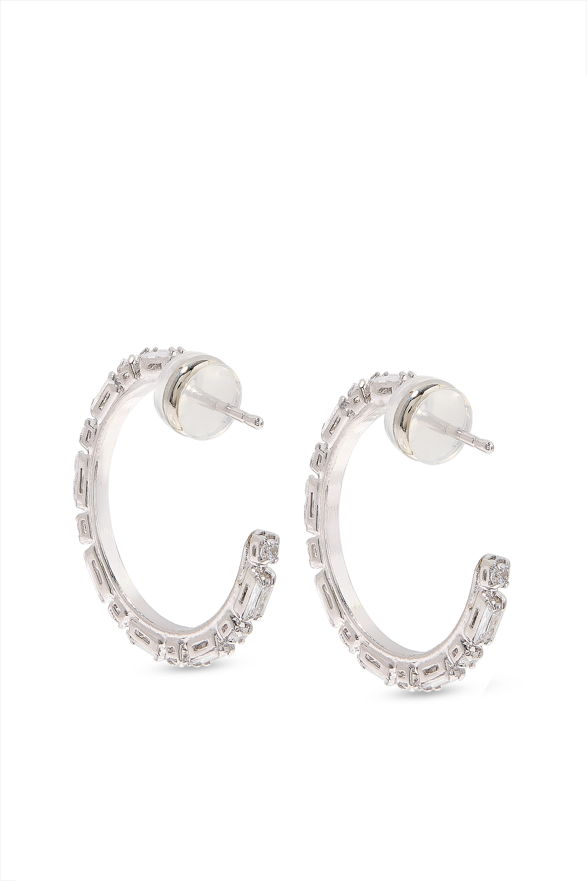 Evelyne Crystal Loops, 18k Gold / Rhodium & Swarovski Crystals