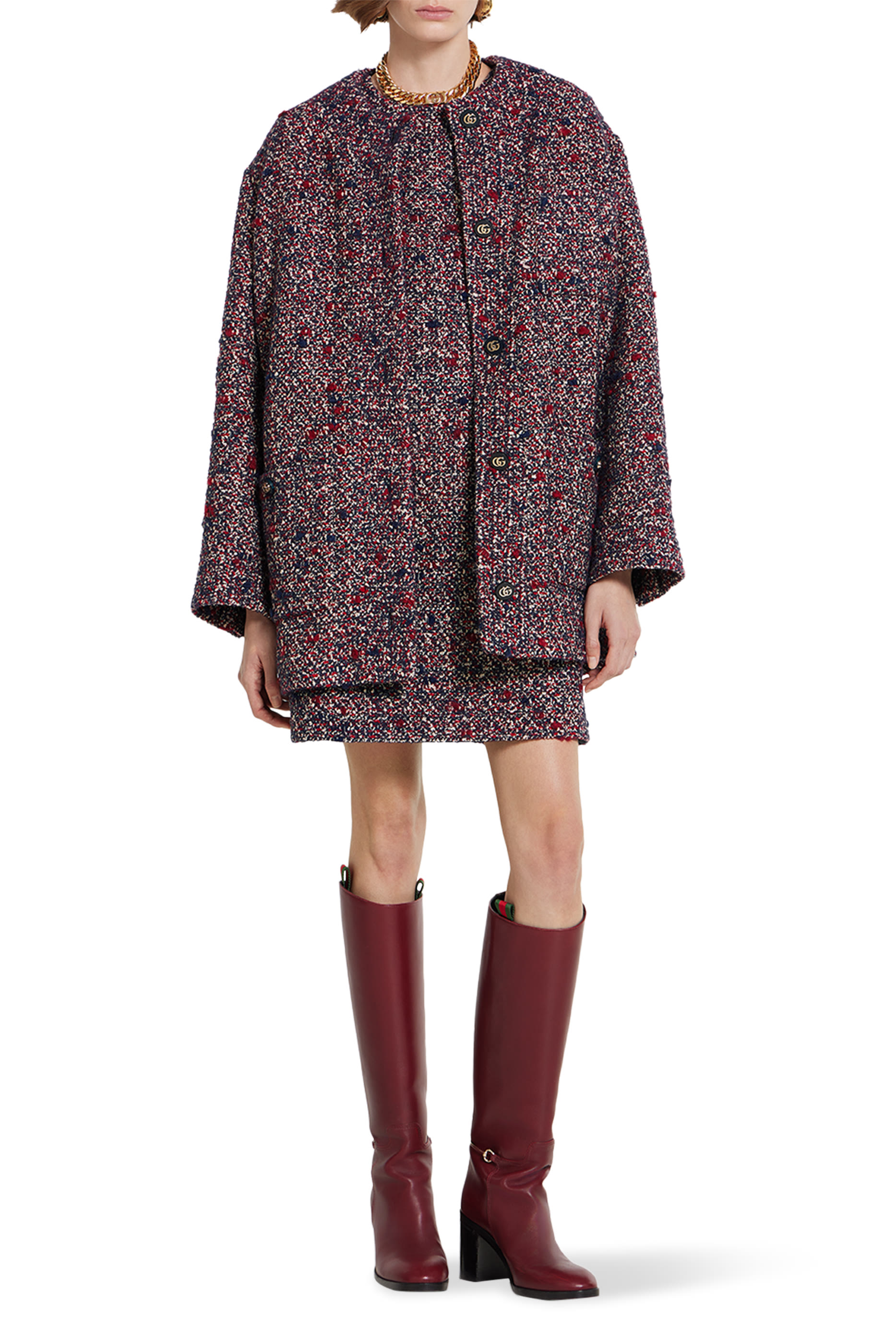 فستان صوف بوكليه