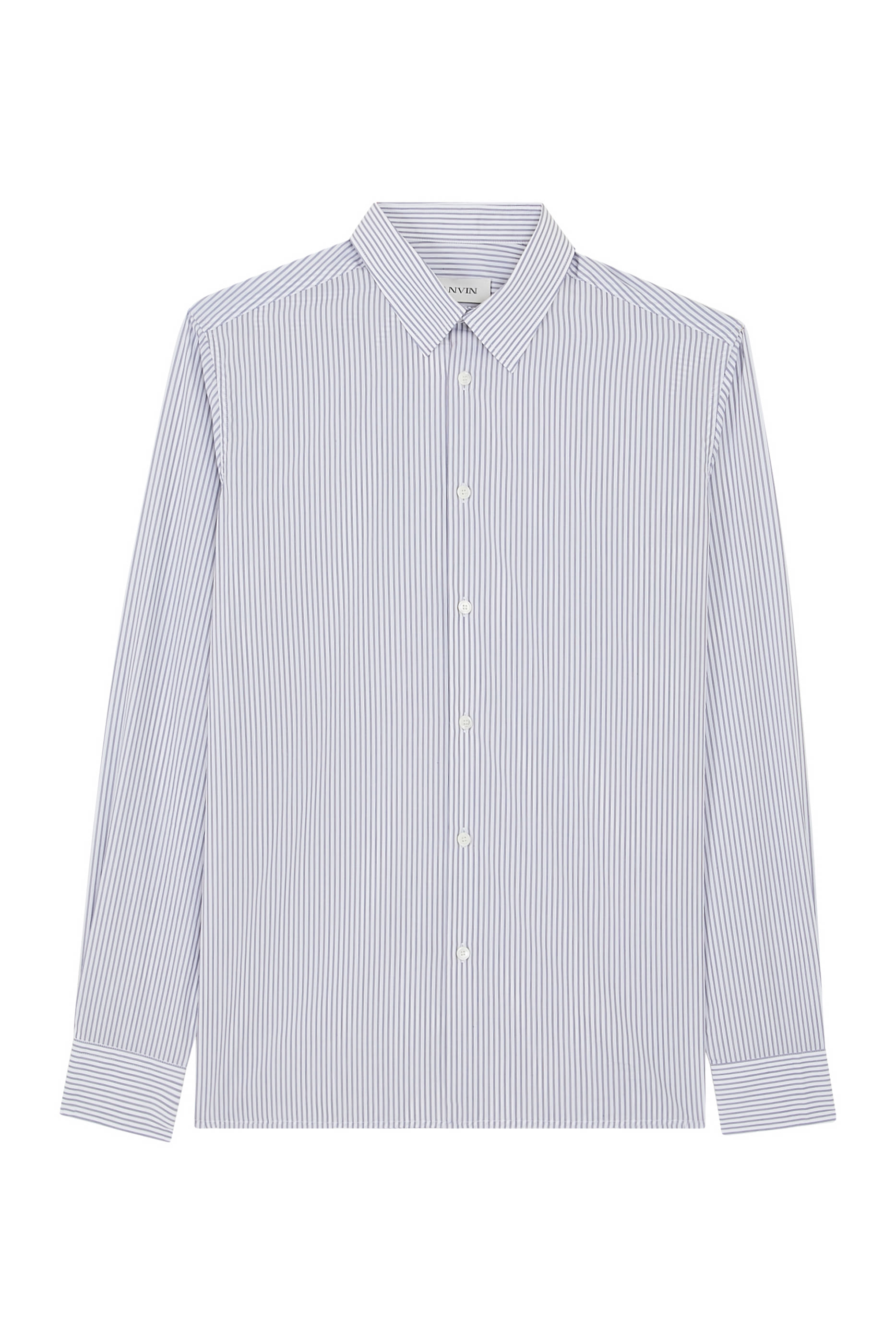 قميص مخطط بقصة ضيقة