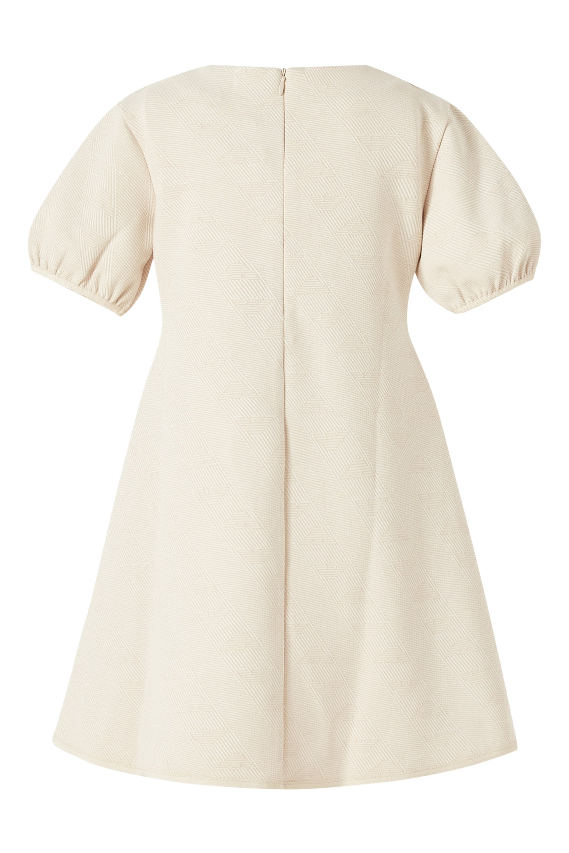 فستان بشعار الماركة بحجم صغير جيرسيه مزدوج للأطفال