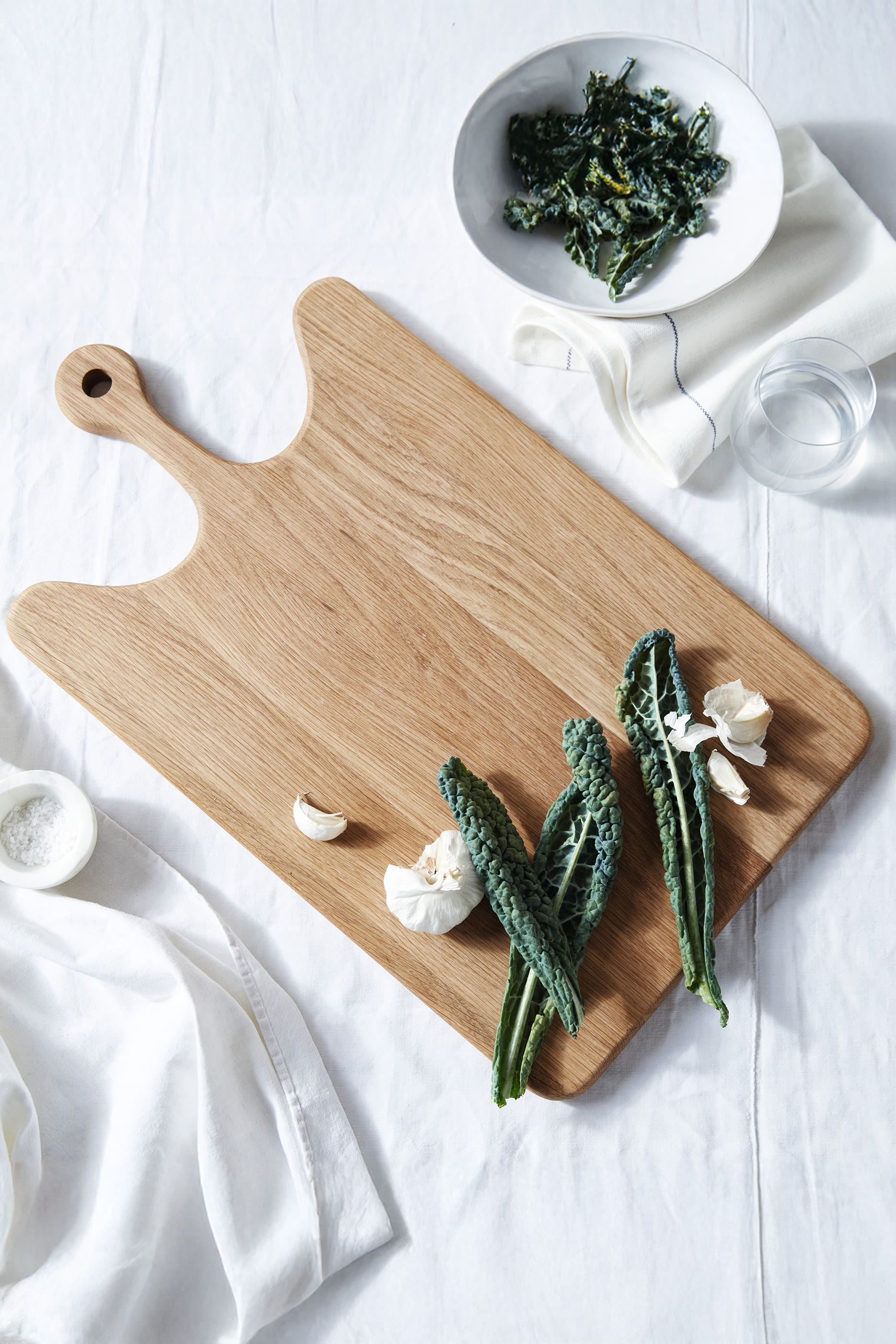 لوح تقطيع خشب بلوط كبير