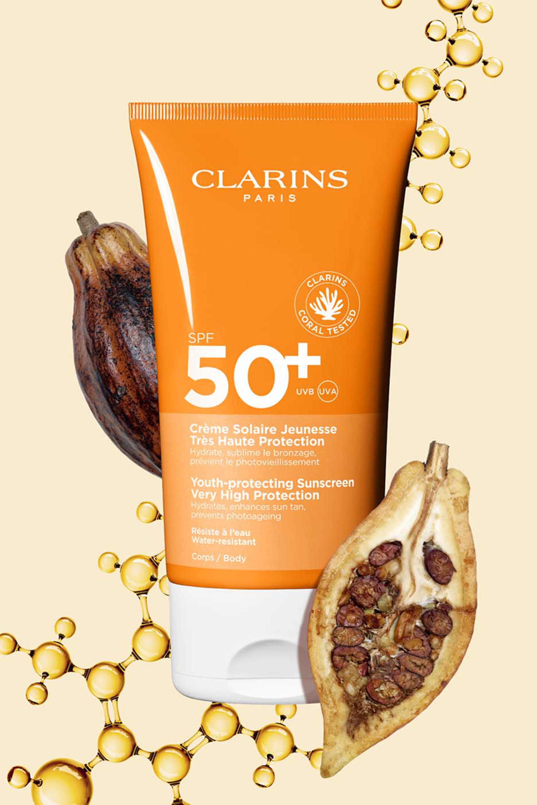 كريم يوث بروتكتينج واقي من الشمس عالي الحماية بعامل حماية SPF50 للجسم